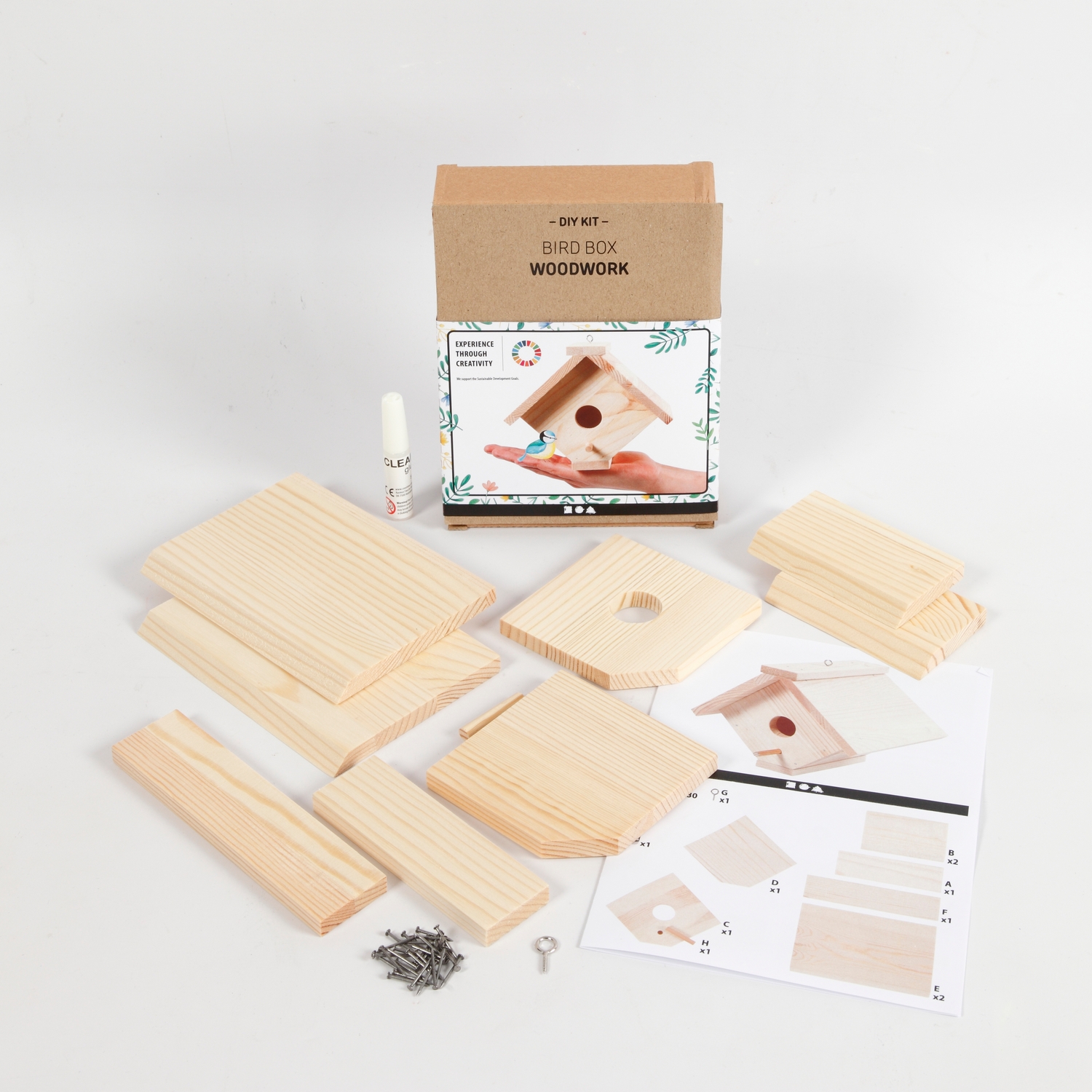 Materiellsett Creativ Company Fuglehus 13x14,5x16 cm 1 stk/1 pk
