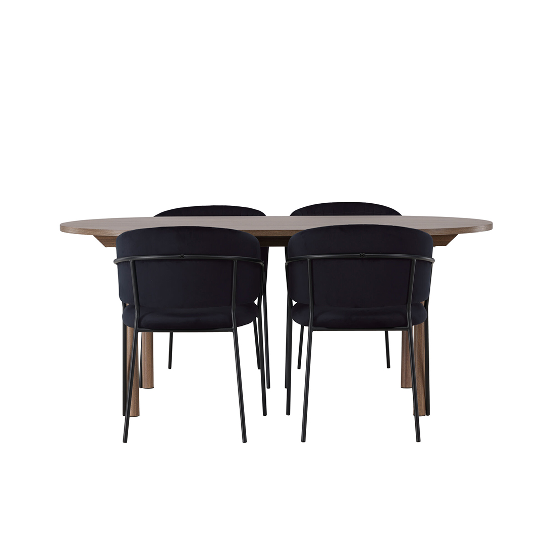 Spisegruppe Venture Home Andy Ø120 cm med 4st Selma Spisestoler