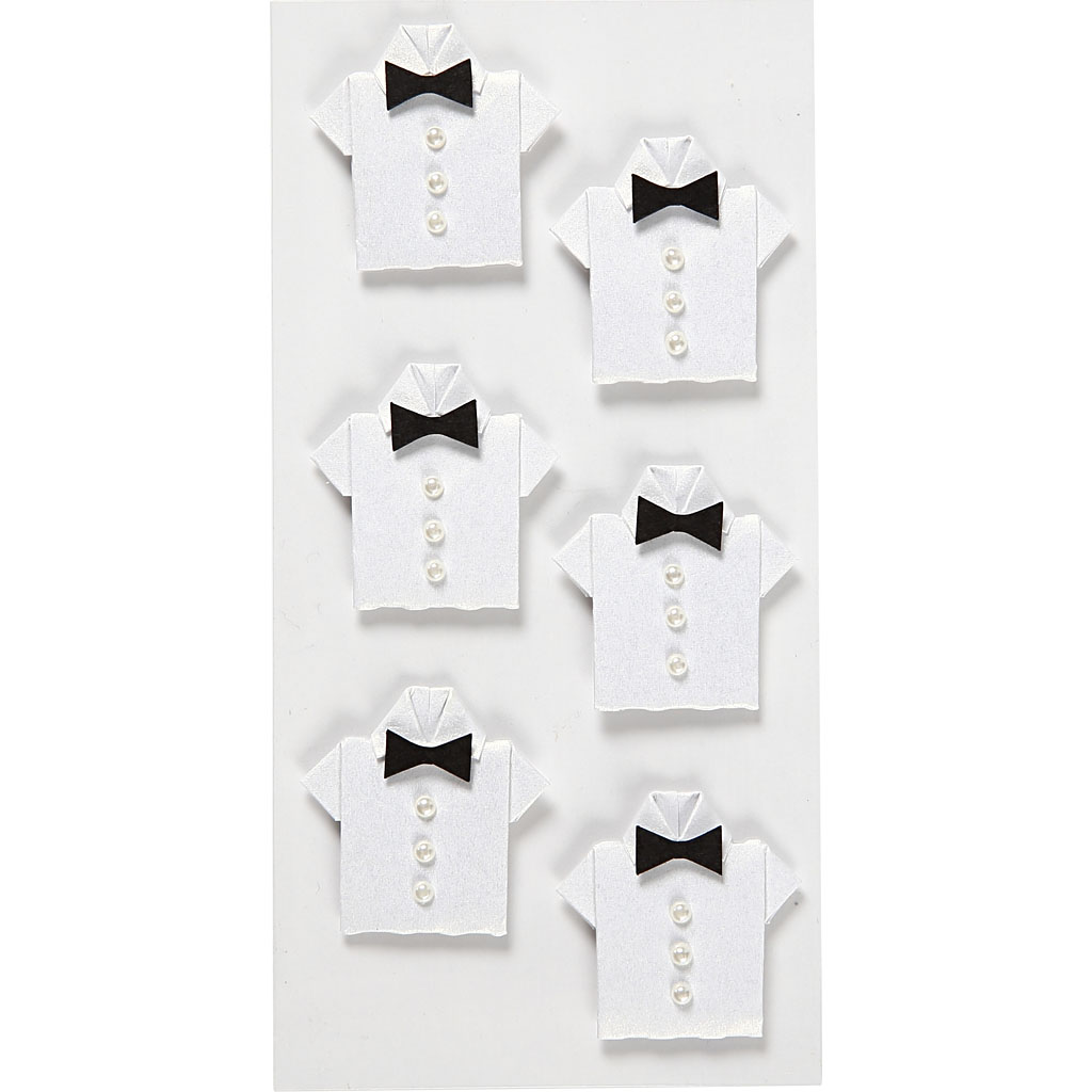 Klistremerker Creativ Company Skjorte Str 33x35 mm 6 St/1 Pk