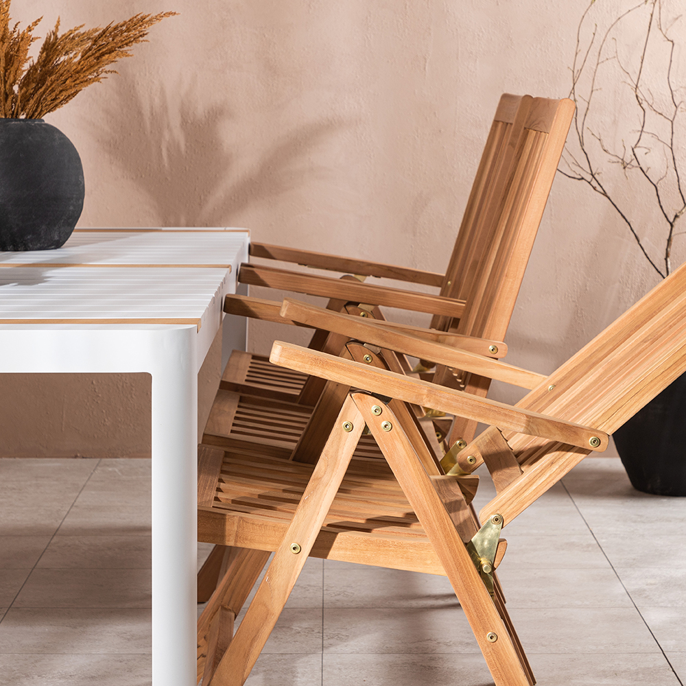 Spisegruppe Venture Home Togo 200x100 cm med 6 Kenya Stoler