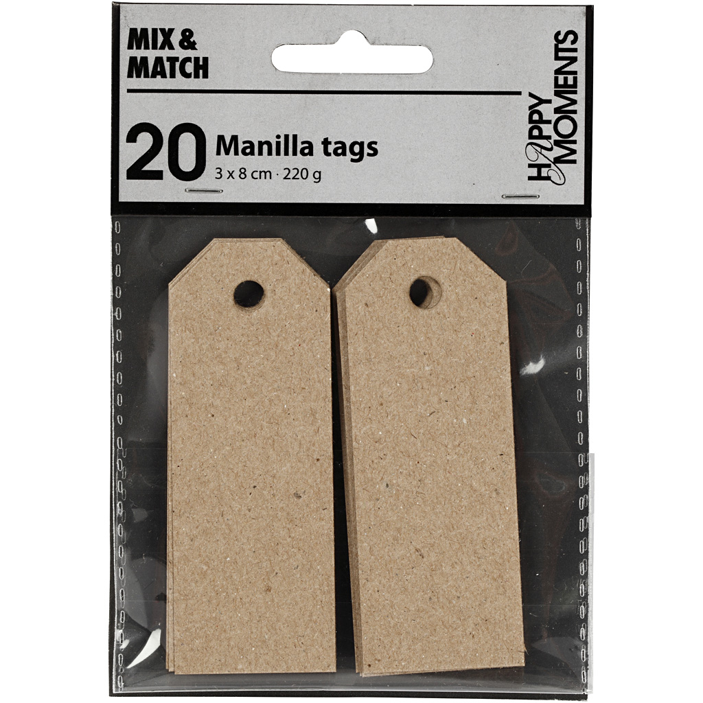 Manillamerker Creativ Company Str 3x8 cm 220 g 20 St/1 Pk