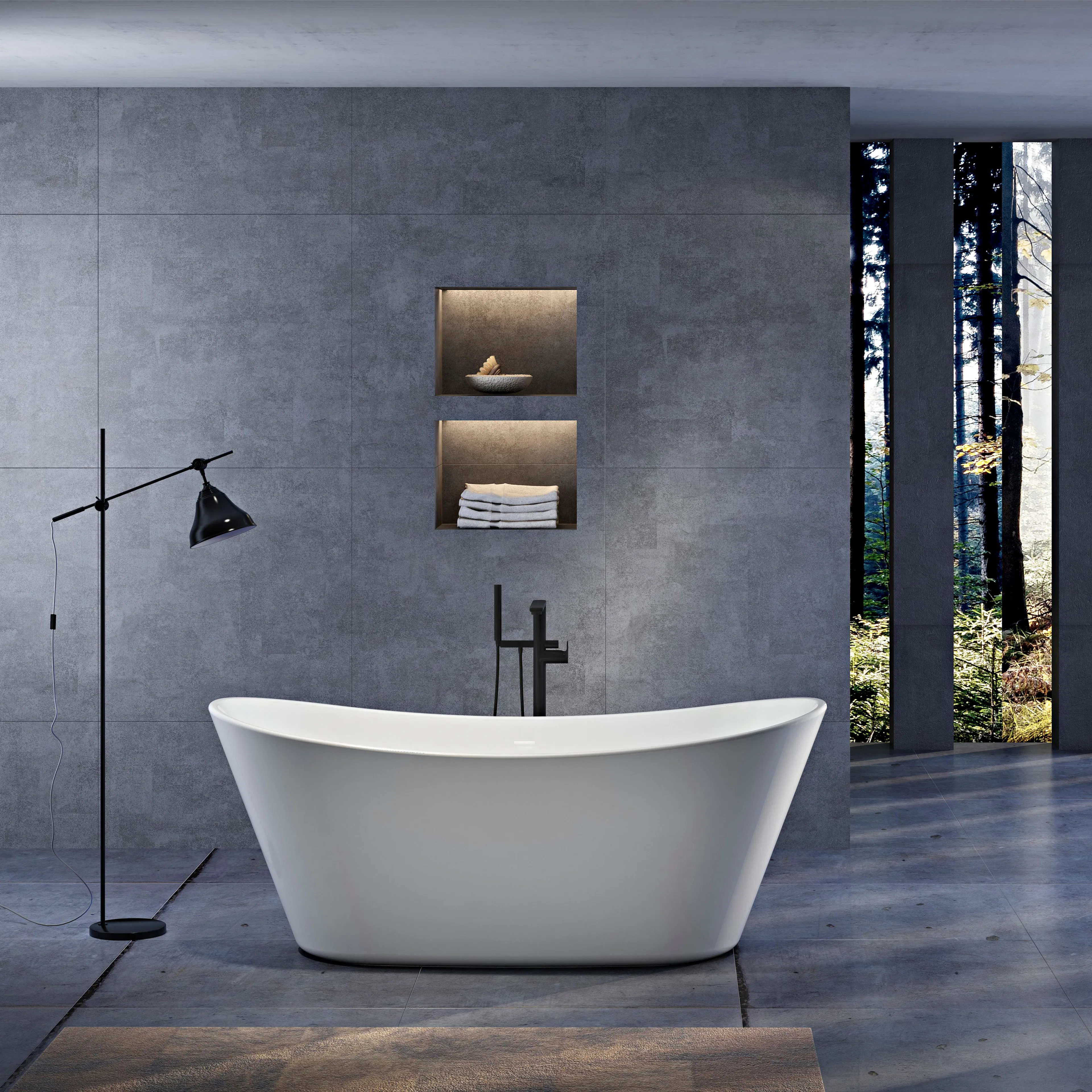 Badekar Bathlife Ideal Relax Hvit