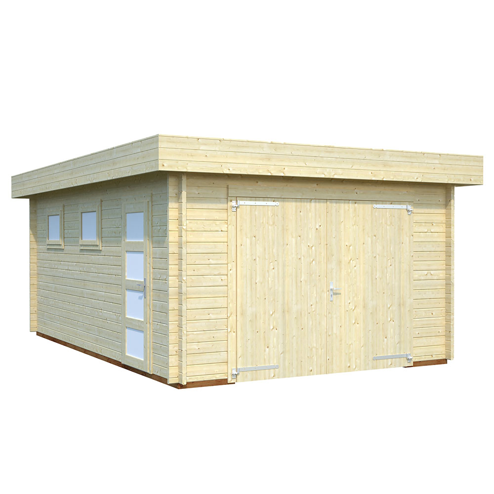 Garasje Palmako Rasmus 19 m2 med Dobbel Treport
