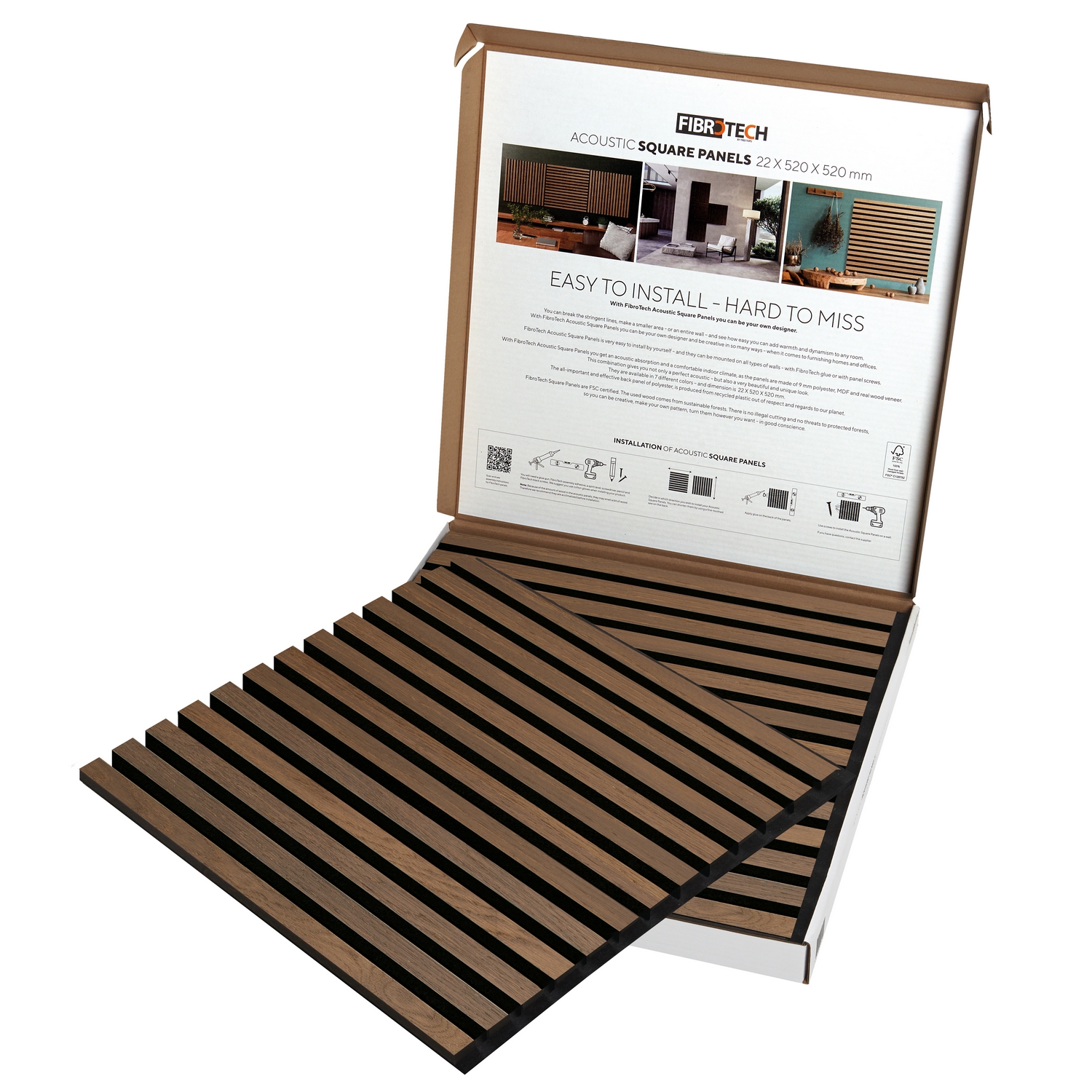 Akustikkpanel Fibrotech Square