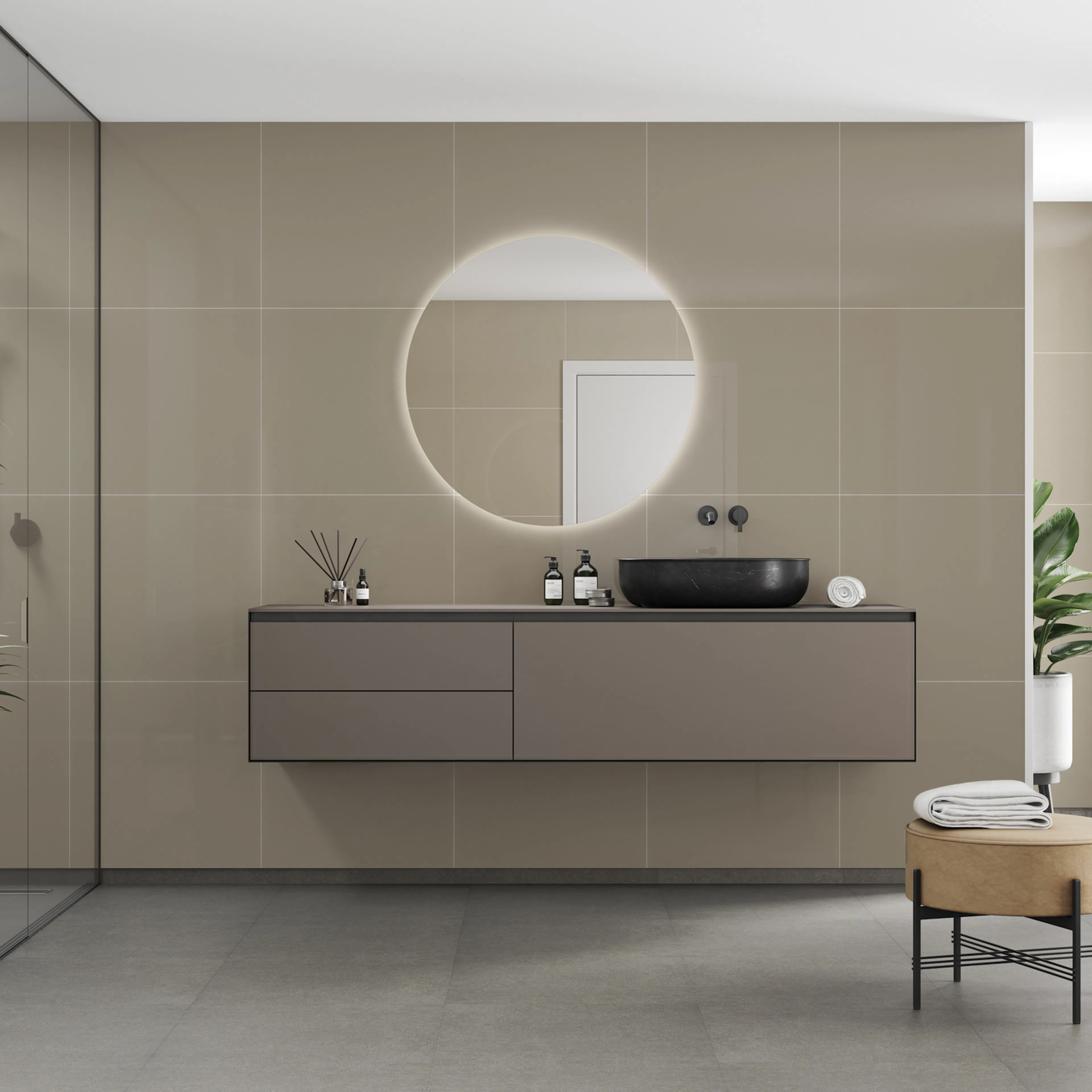 Baderomspanel Fibo 6233-M6060 Beige
