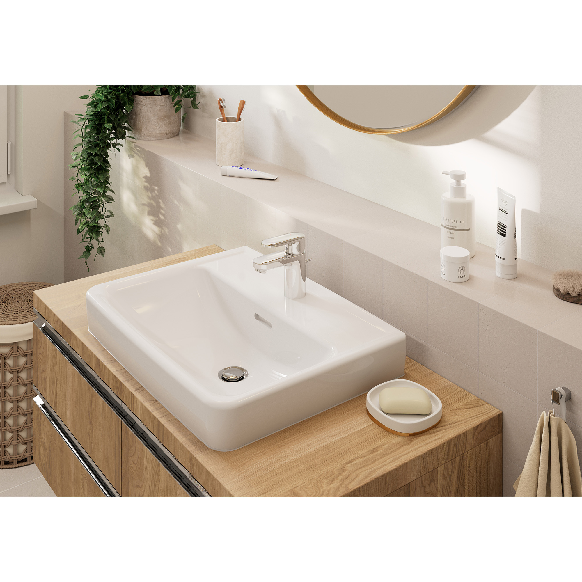 Servantbatteri Hansgrohe Vernis Blend 70 med Løfteventil