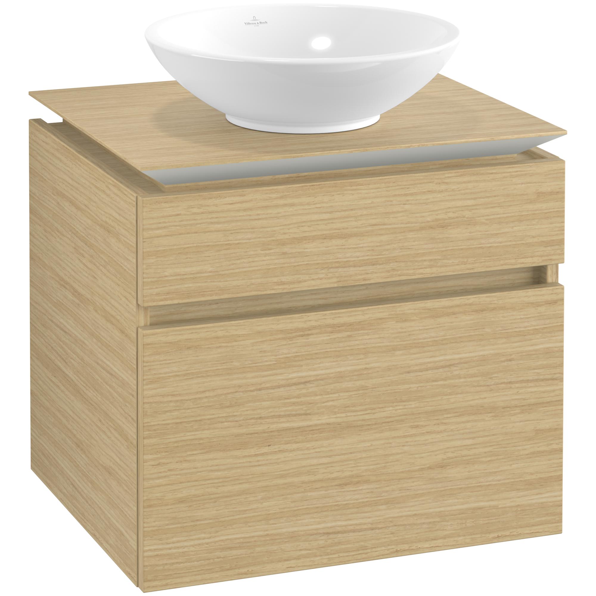 Tvättställsskåp Villeroy & Boch Legato 600 med 2 Lådor för Ytmonterat Tvättställ