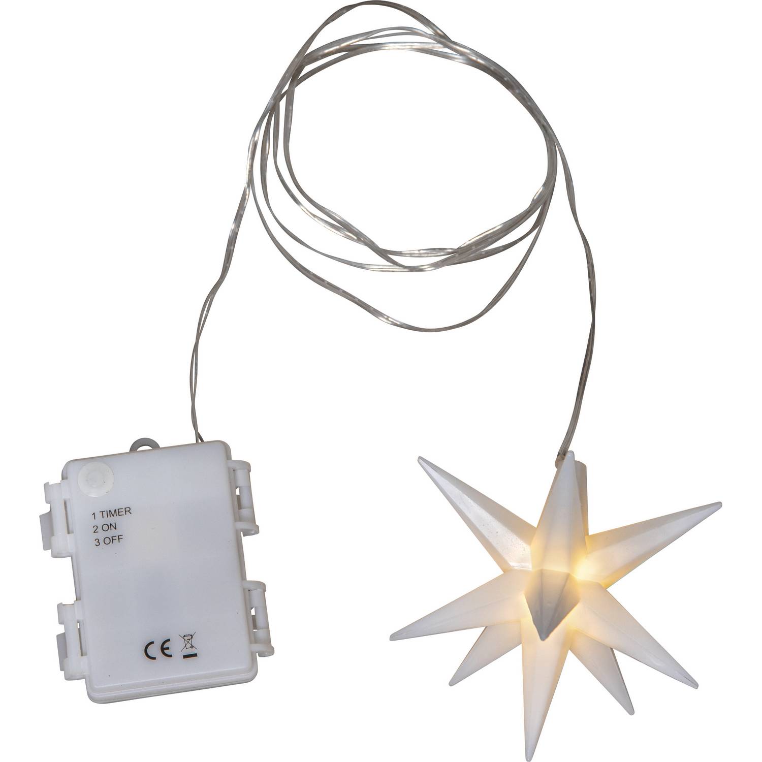 Mini Adventstjerne Star Trading Alice Moravian Star Batteridrevet
