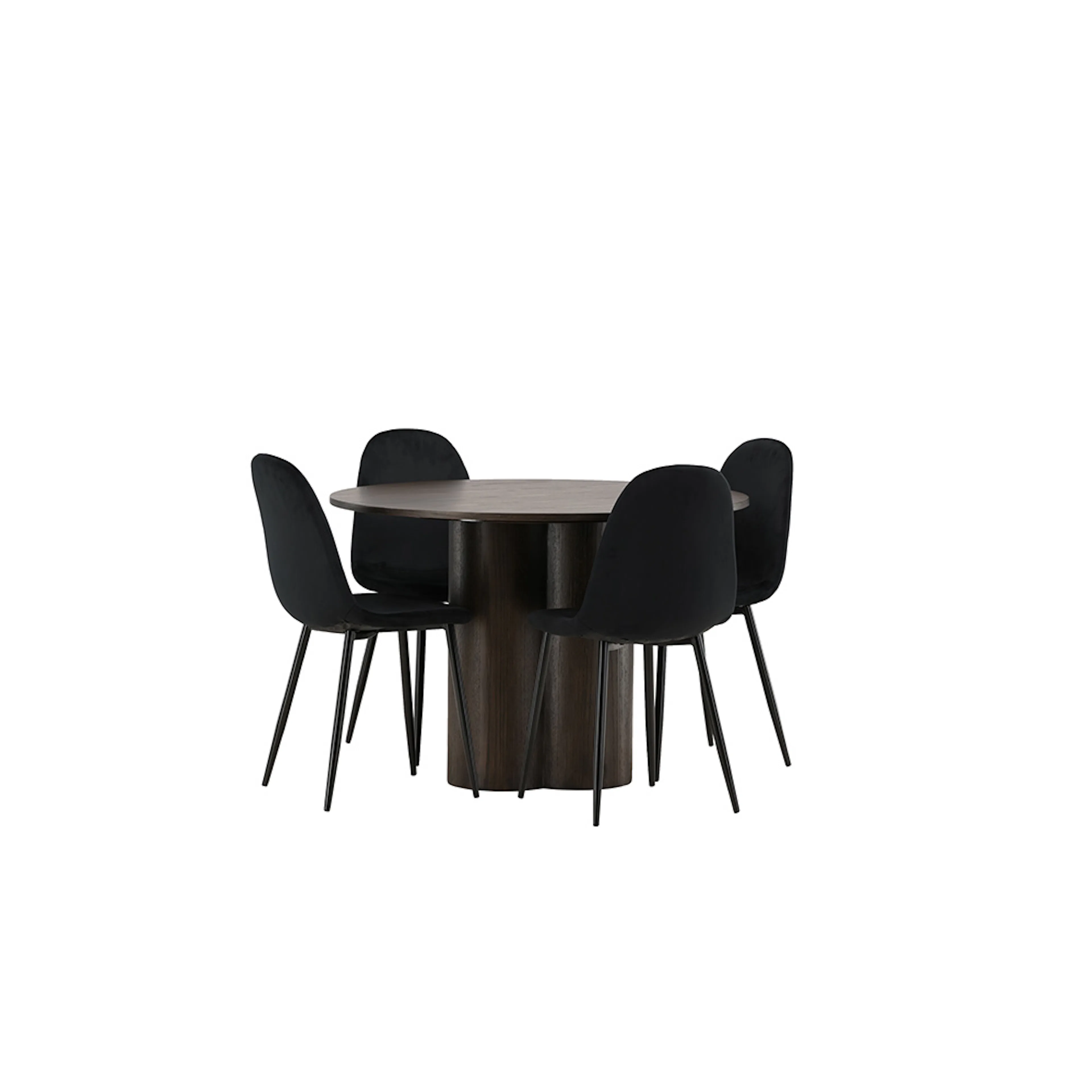 Spisegruppe Venture Home Olivia med 4 Polar Stoler