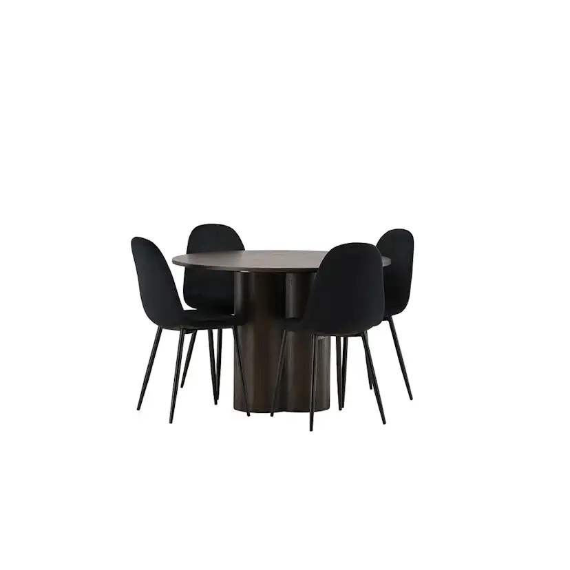 Spisegruppe Venture Home Olivia med 4 Polar Stoler