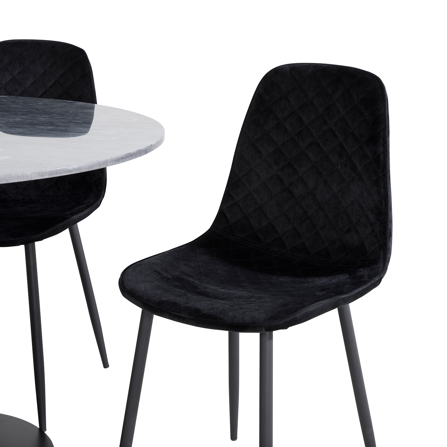 Spisegruppe Venture Home Estelle med 4 Phoi Stoler Fløyel