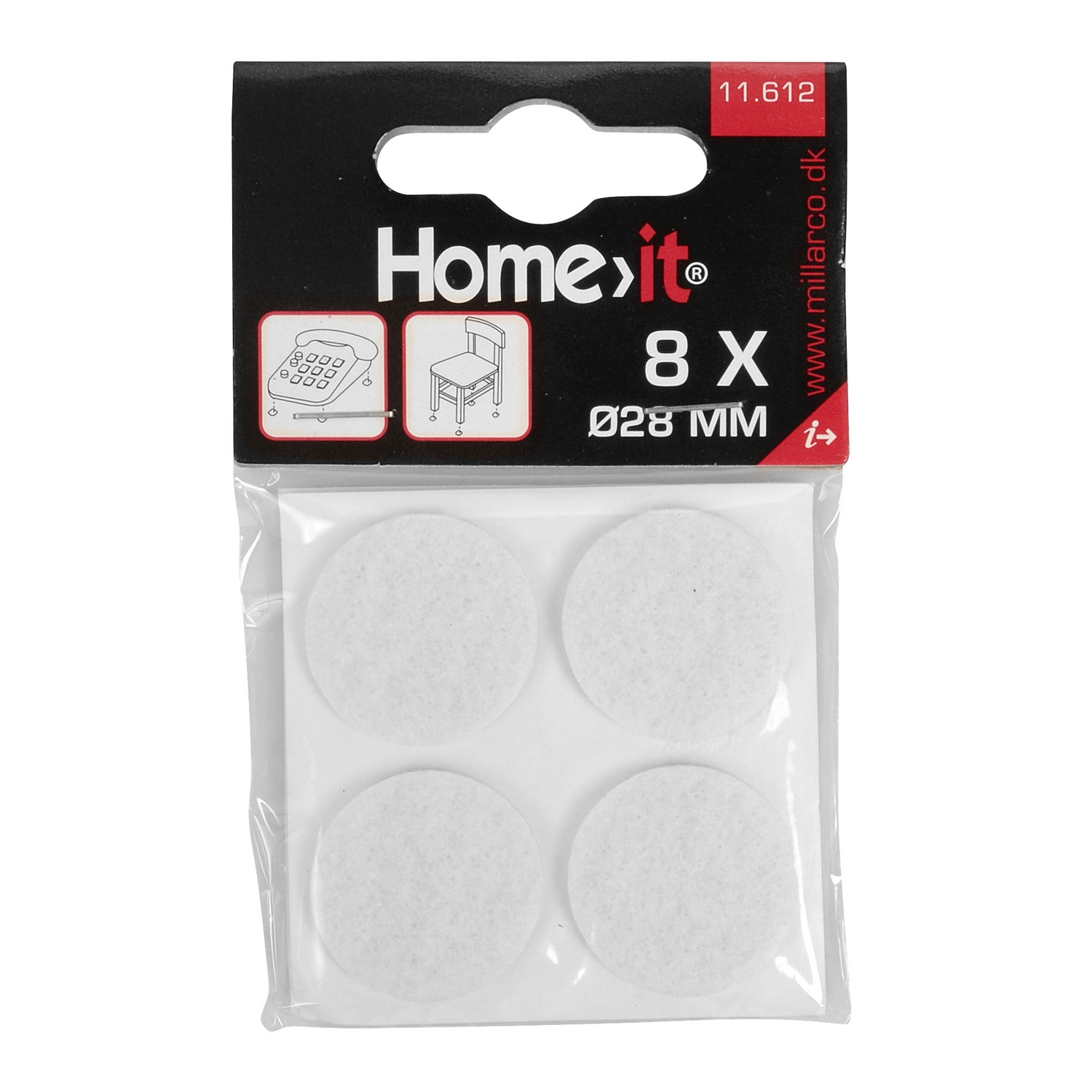 Filtpute Home it Rund Selvklebende