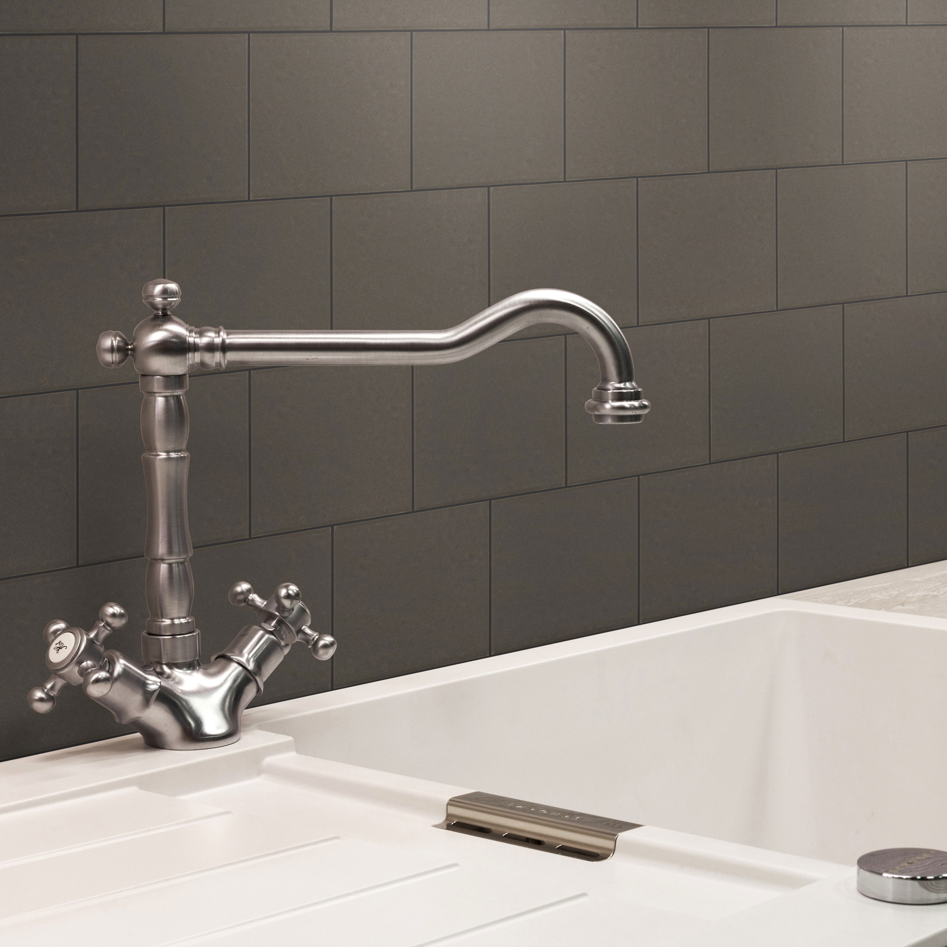 Flis Arredo Slate Brun 10x10 cm