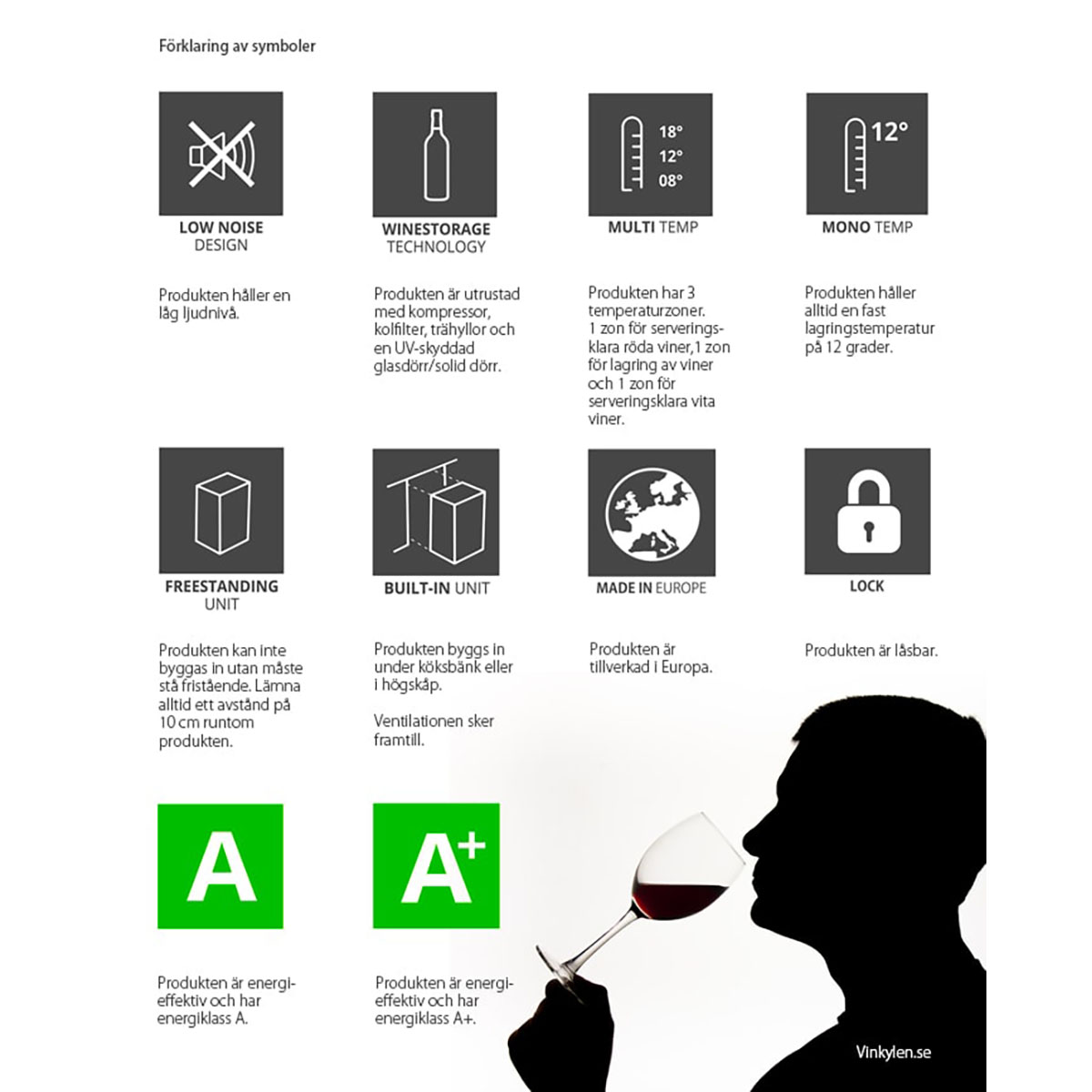 Vinlagringsskap mQuvée WineStore 177