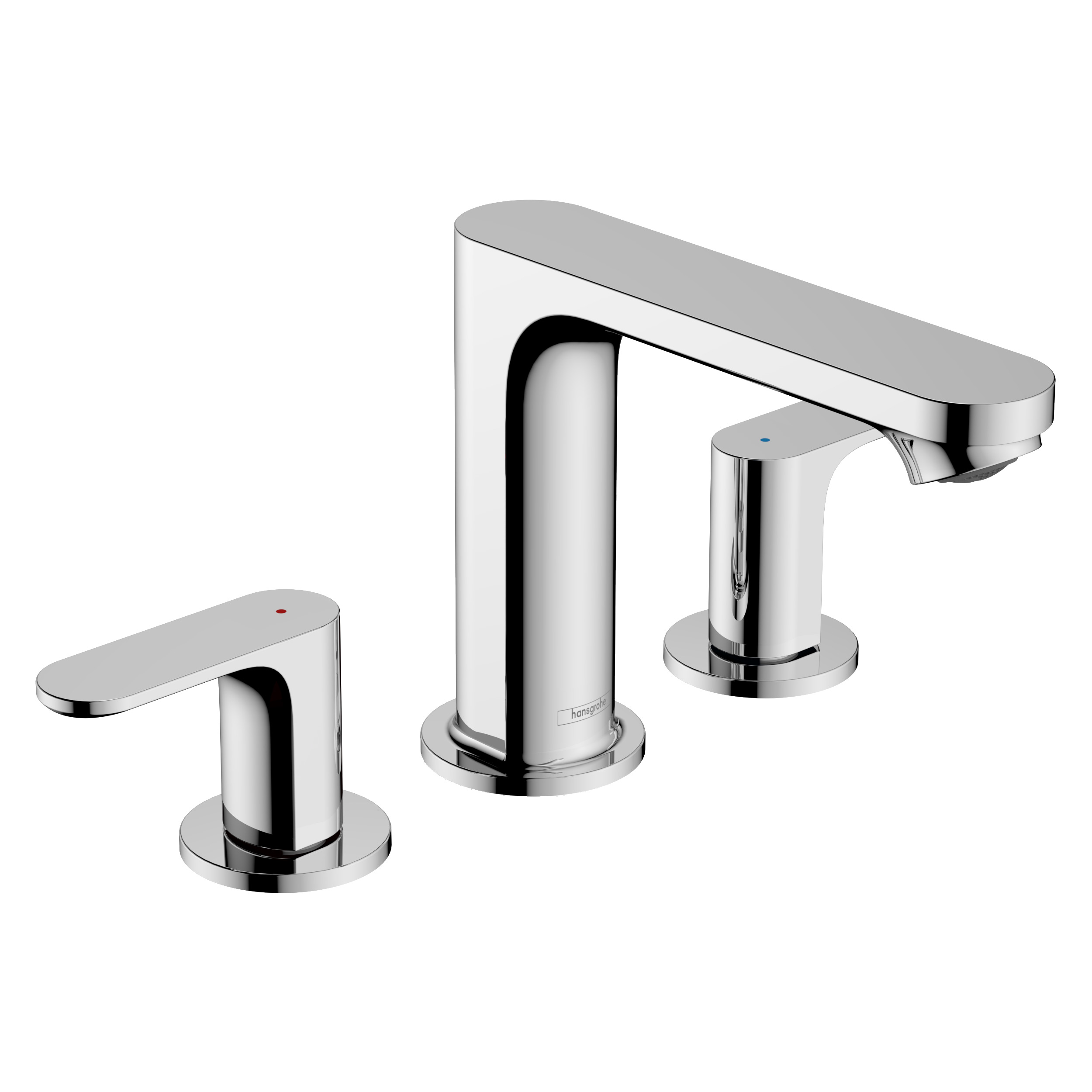 Servantbatteri Hansgrohe Rebris S 3-hulls 110 med Løfteventil