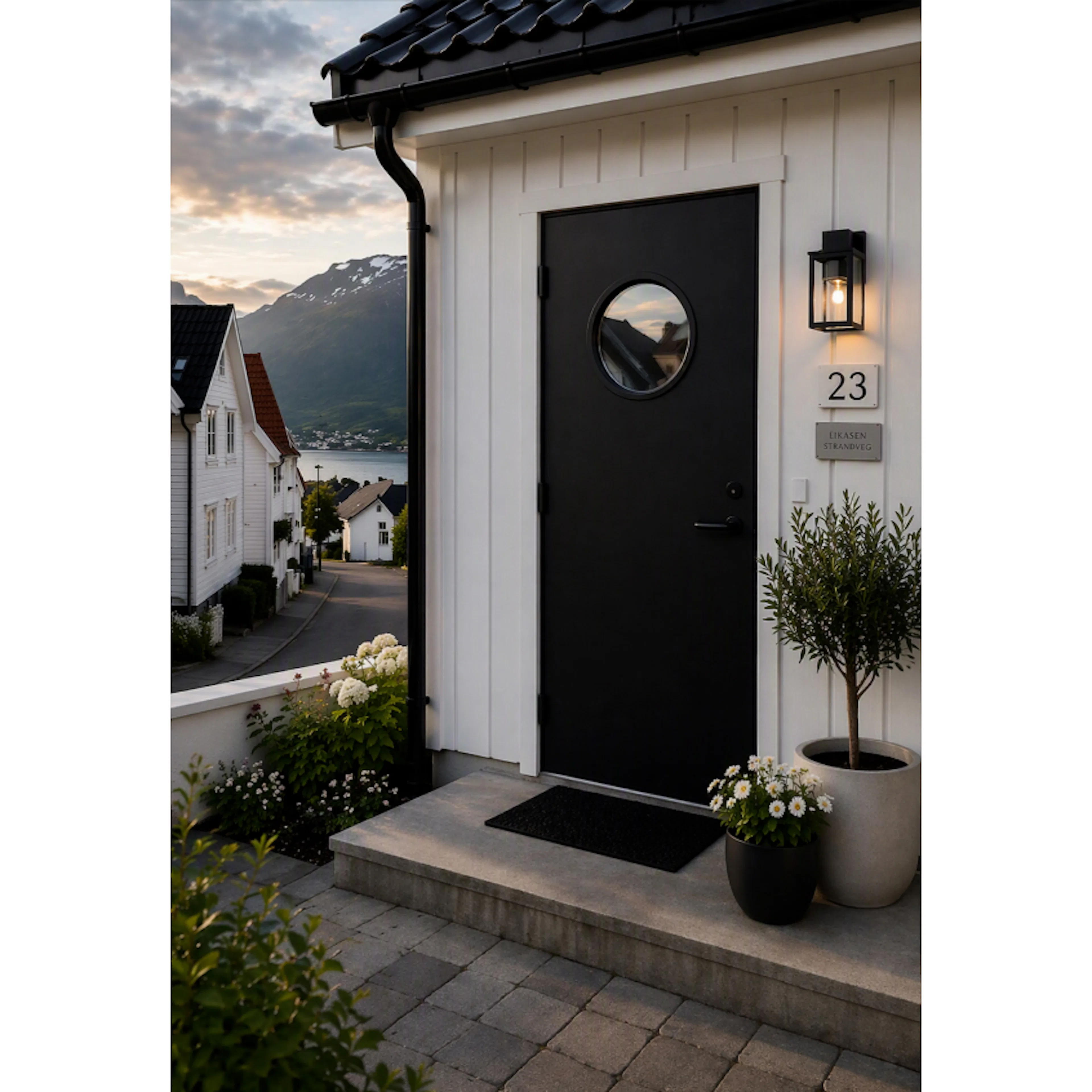 Ytterdør Fjorddøren Stavanger Klarglass