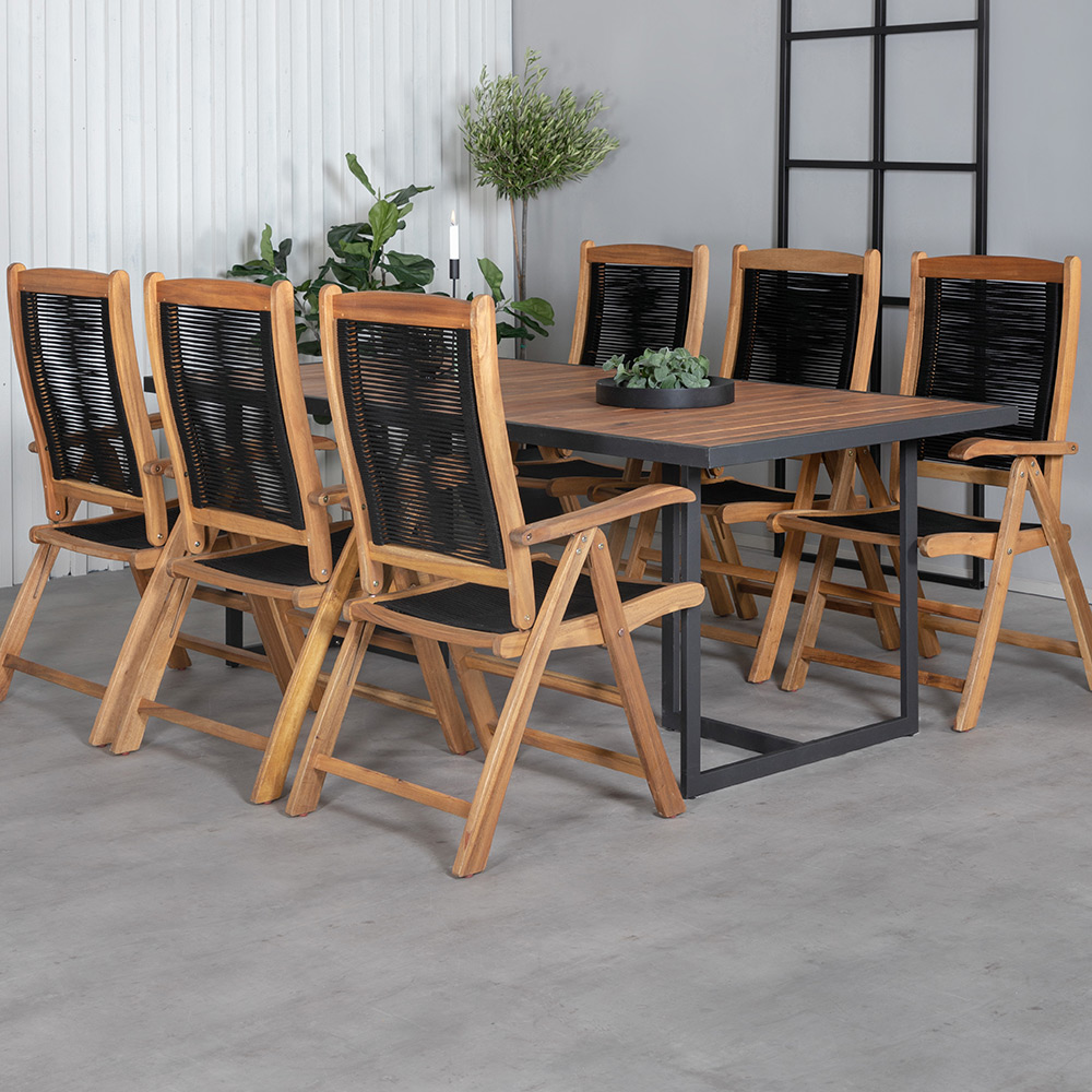 Spisegruppe Venture Home King med 6 Peder Spisestoler