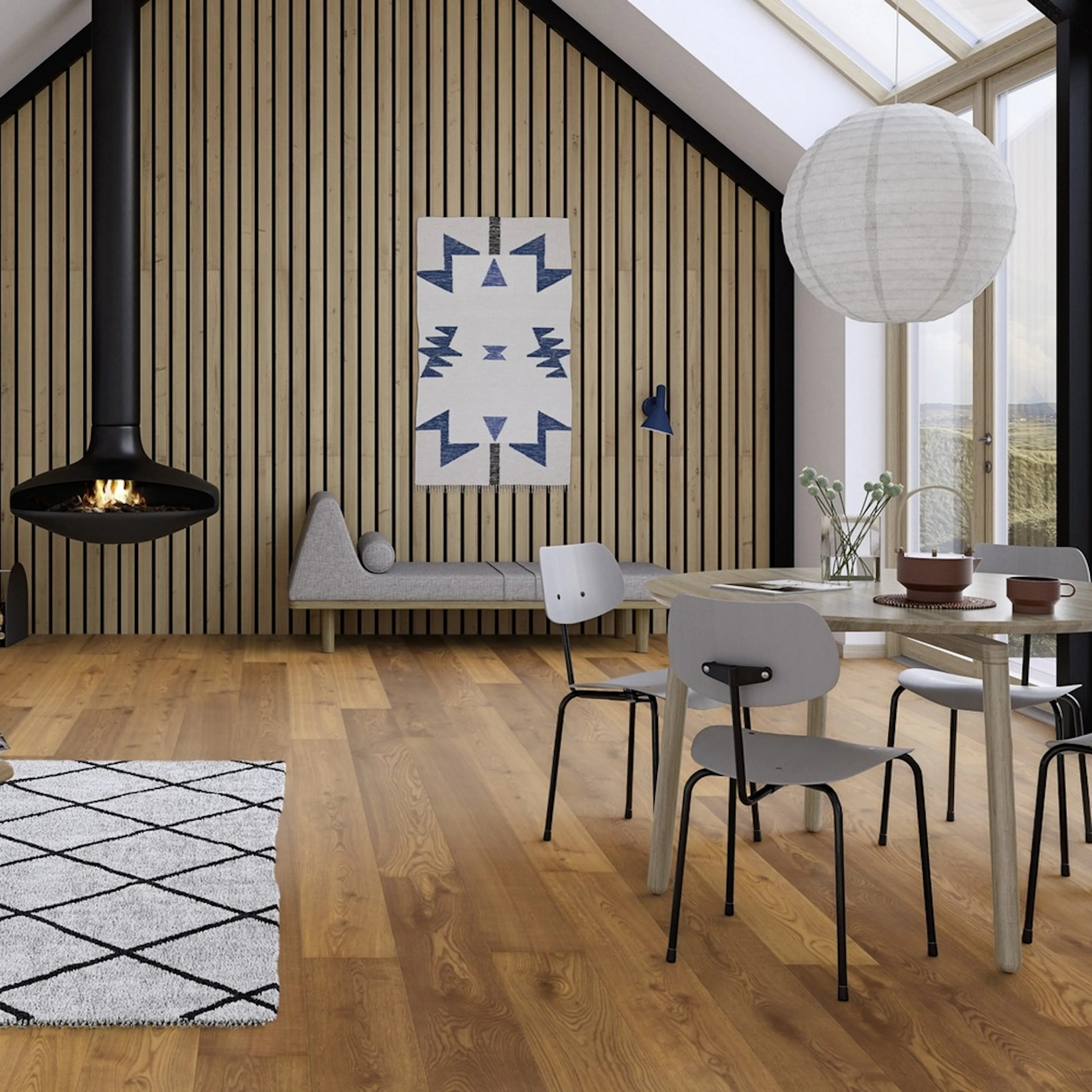 Parkett Boen Eik Semi Smoked Castle 1-Stav