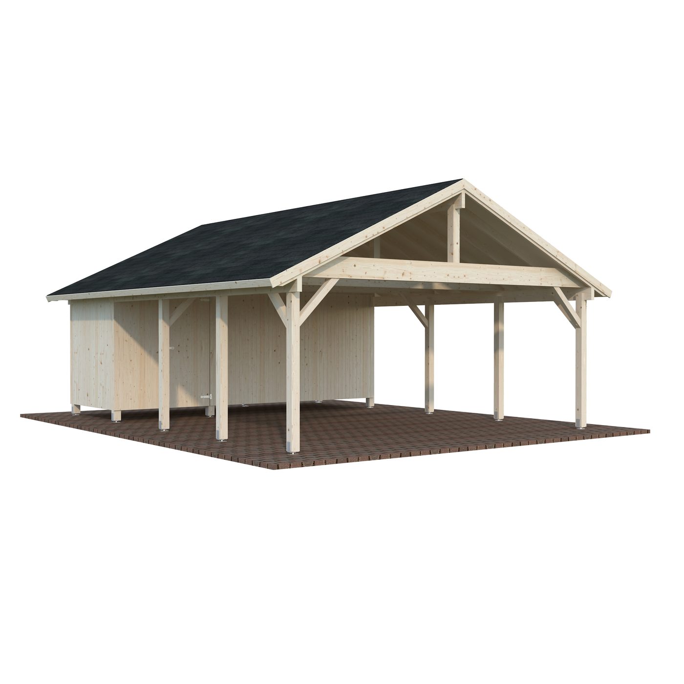 Carport Palmako Robert 40,6 m2 med Bod