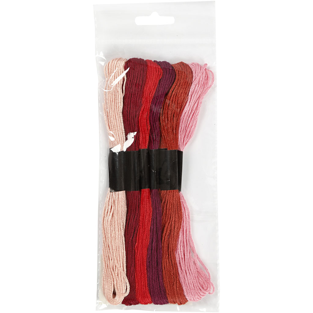 Broderigarn Creativ Company Harmoni Tykkelse 1 mm 6 Bunter/1 Pk