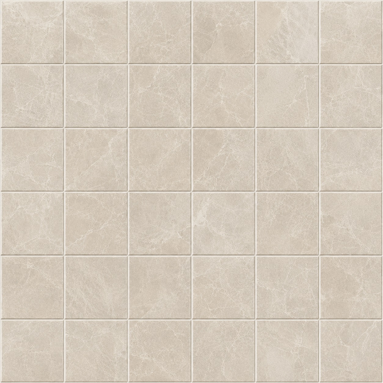 Mosaikk Fioranese Marmorea2 OxFord Greige 5x5 cm Matt