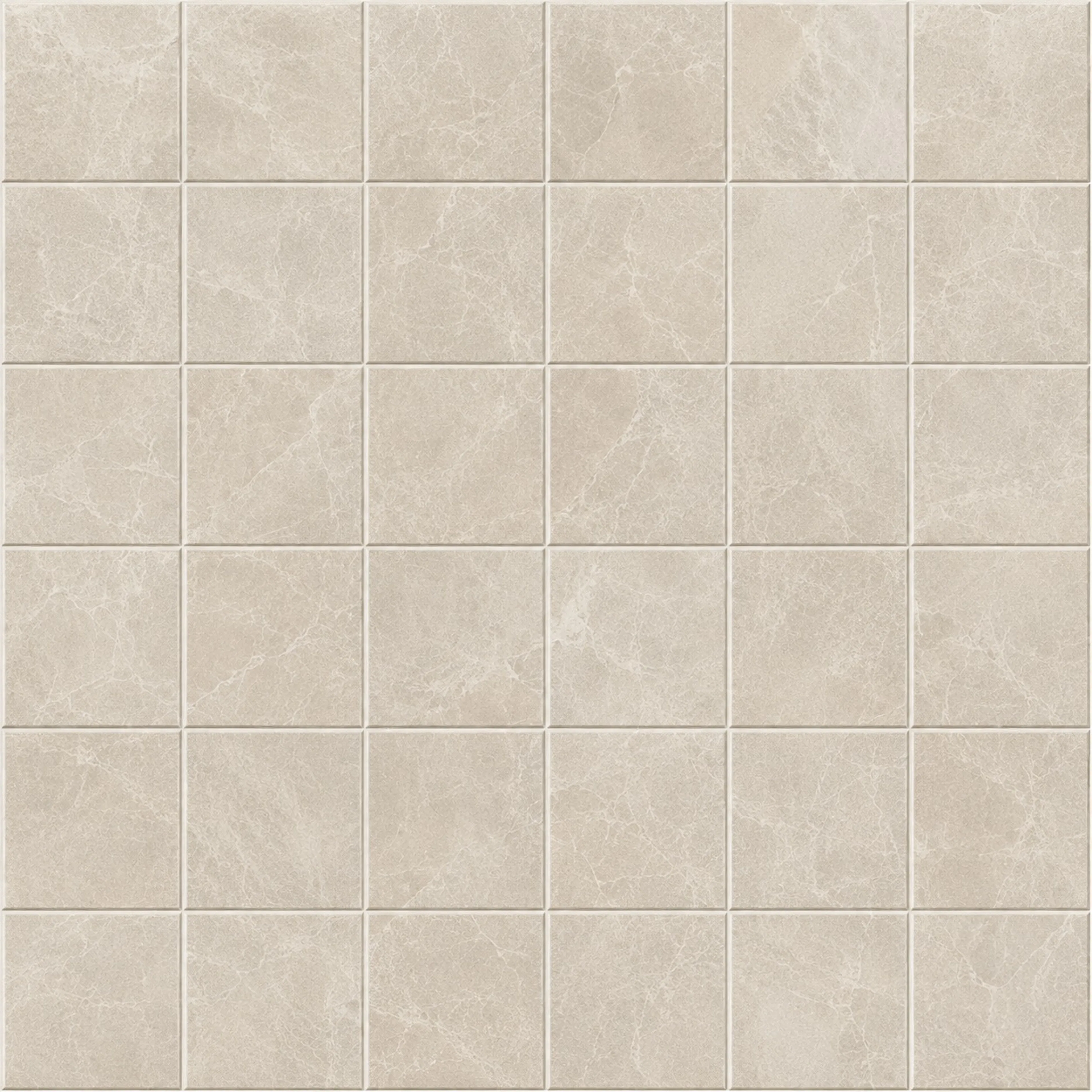 Mosaikk Fioranese Marmorea2 OxFord Greige 5x5 cm Matt