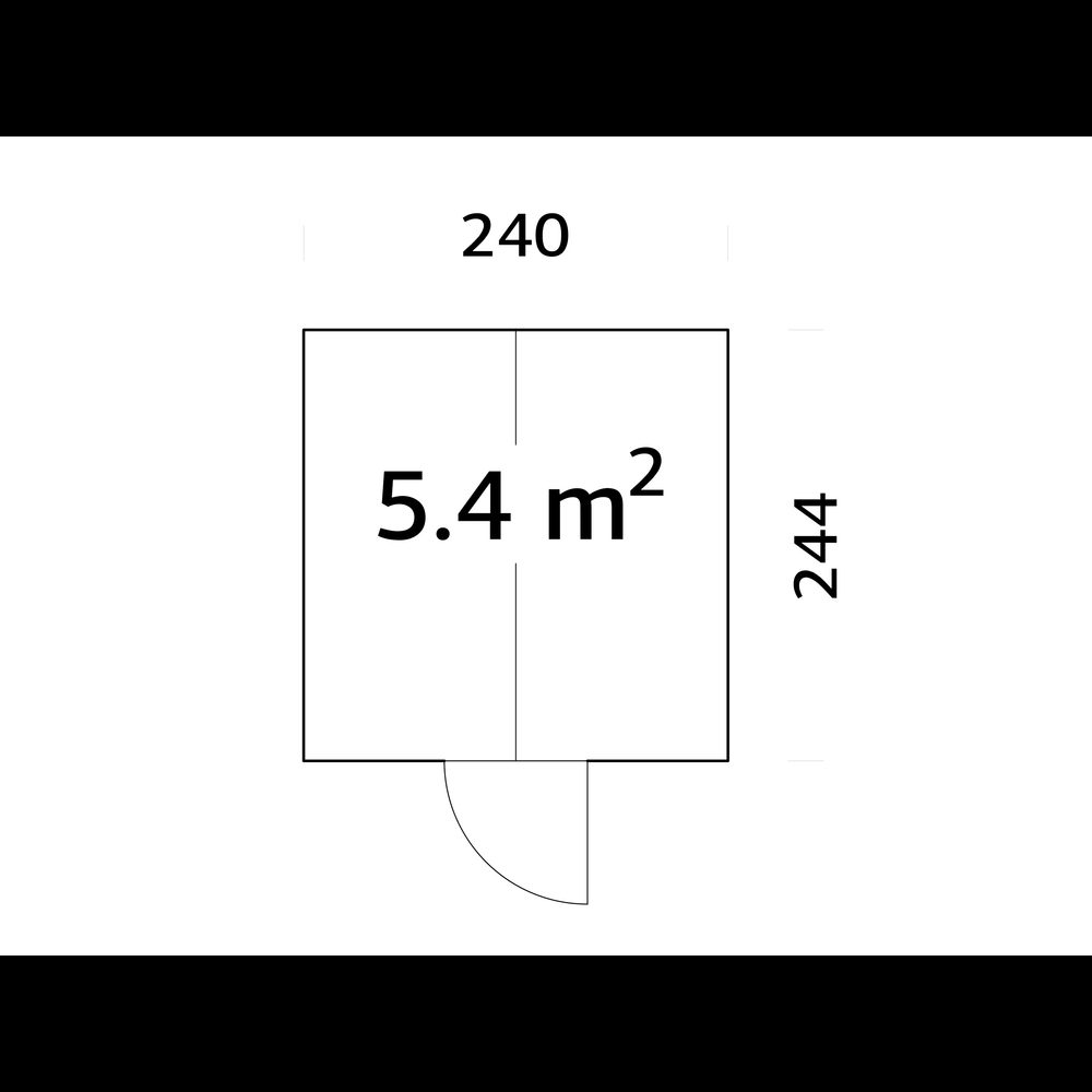Drivhus Palmako Emilia 8,2 M2 Gråmalt