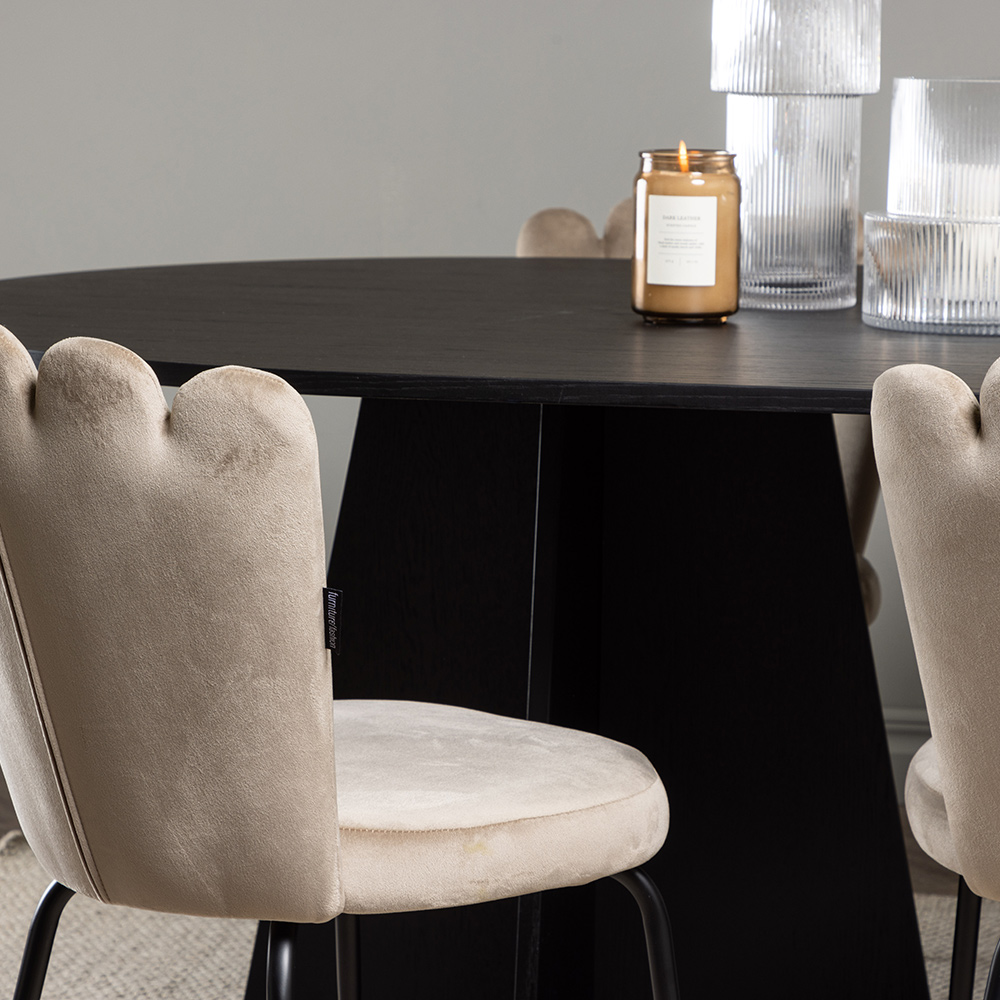 Spisegruppe Venture Home Bootcut Oval med 6 Limhamn Light Stoler