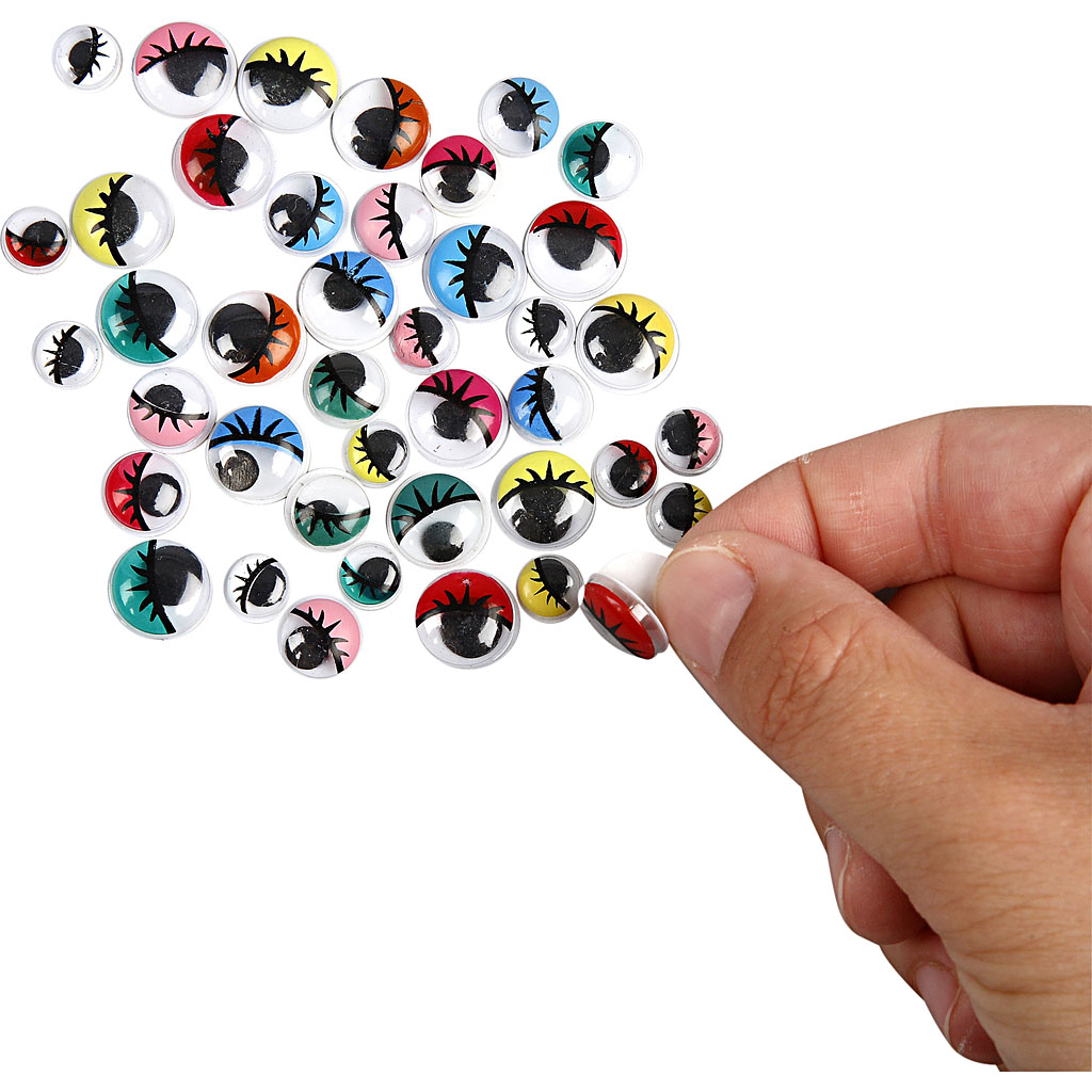 Rulleøyne Creativ Company Selvklebende 8-12 mm 1 Pk