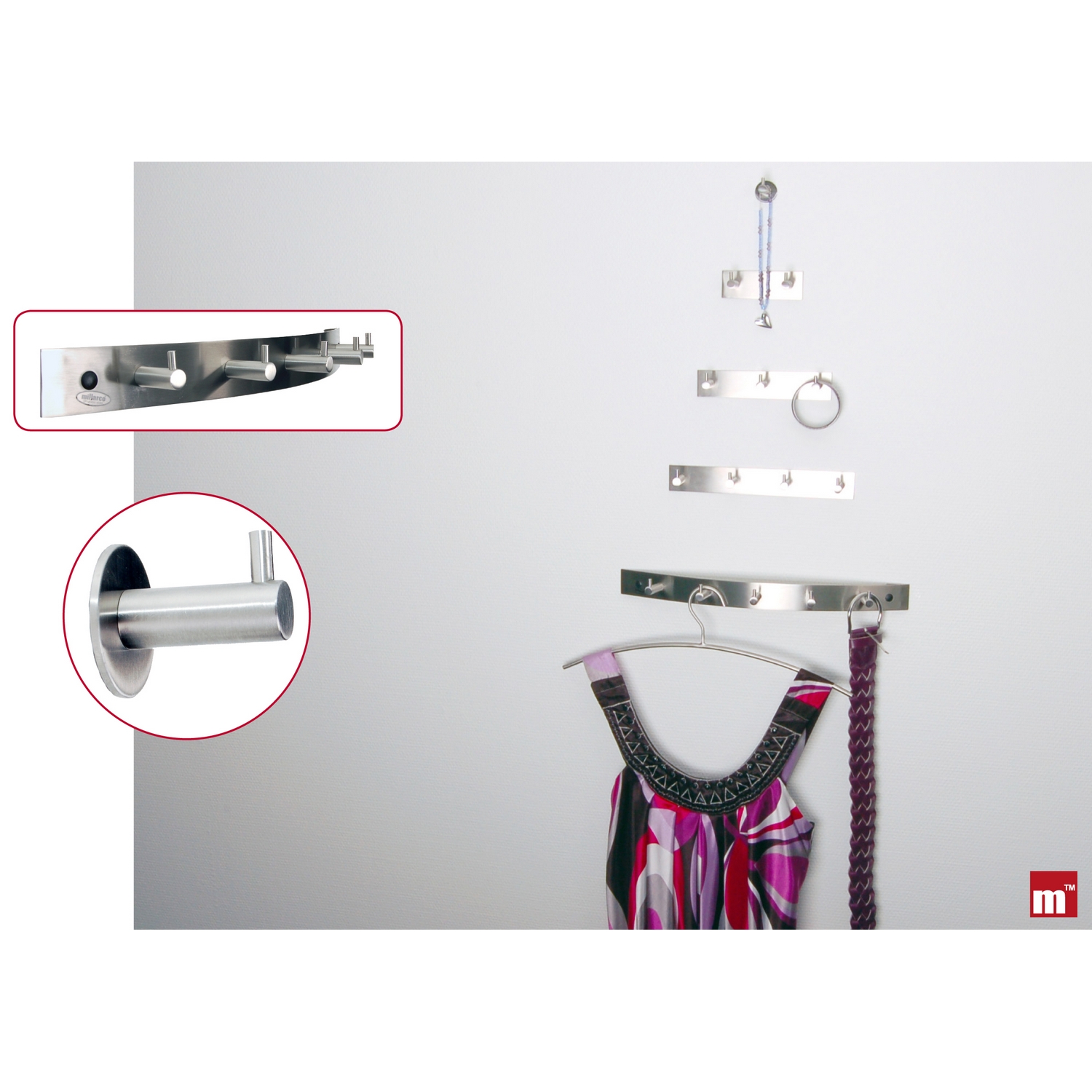 Krok Home it Rund med Tapp Rustfritt Stål