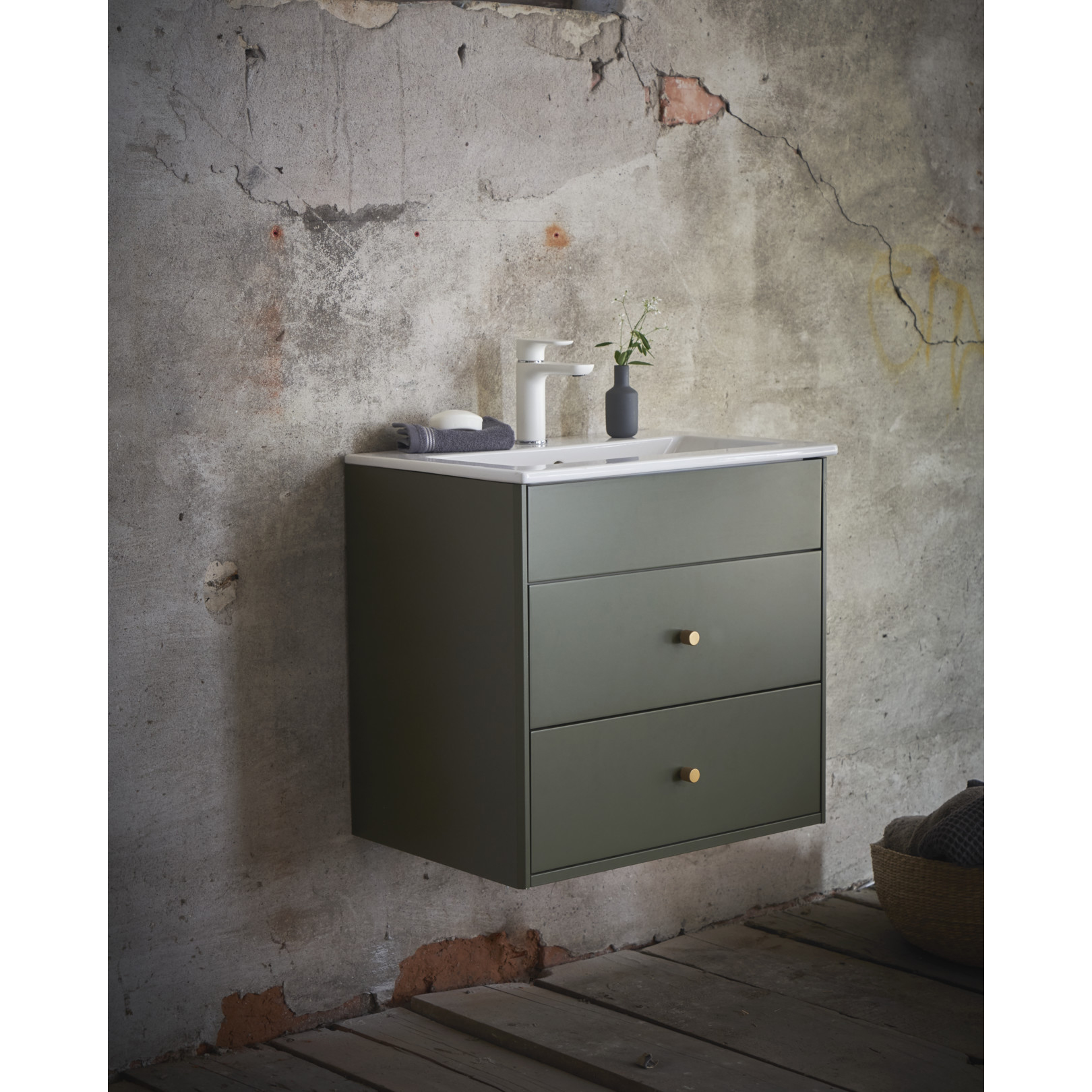 Servantskap Gustavsberg Graphic Elegans 60 cm - Fuktbestandig MDF for Bad