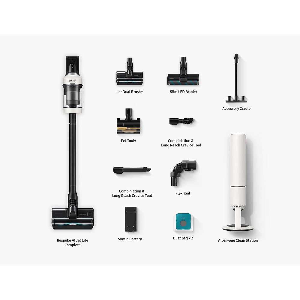 Støvsuger Samsung VS80F28DFP/WA Bespoke Håndholdt