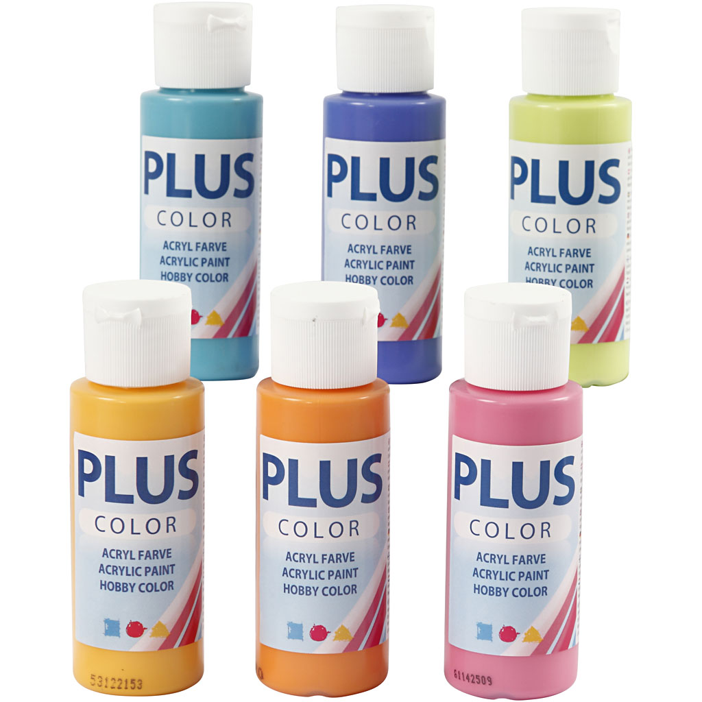 Hobbyfarge Creativ Company Plus Color Colorful 6x60 ml/1 Pk