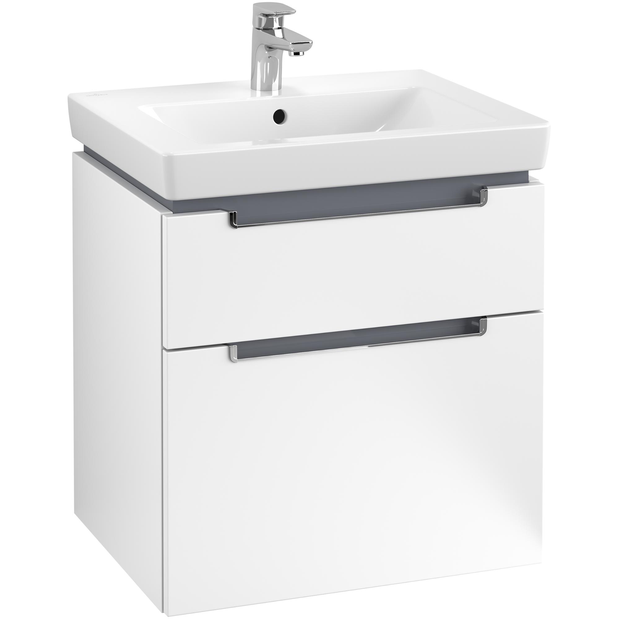 Tvättställsskåp Villeroy & Boch Subway 2.0 med 2 Lådor | badrum - badrumsmobler - tvattstallsskap-och-kommod | KakelKungen