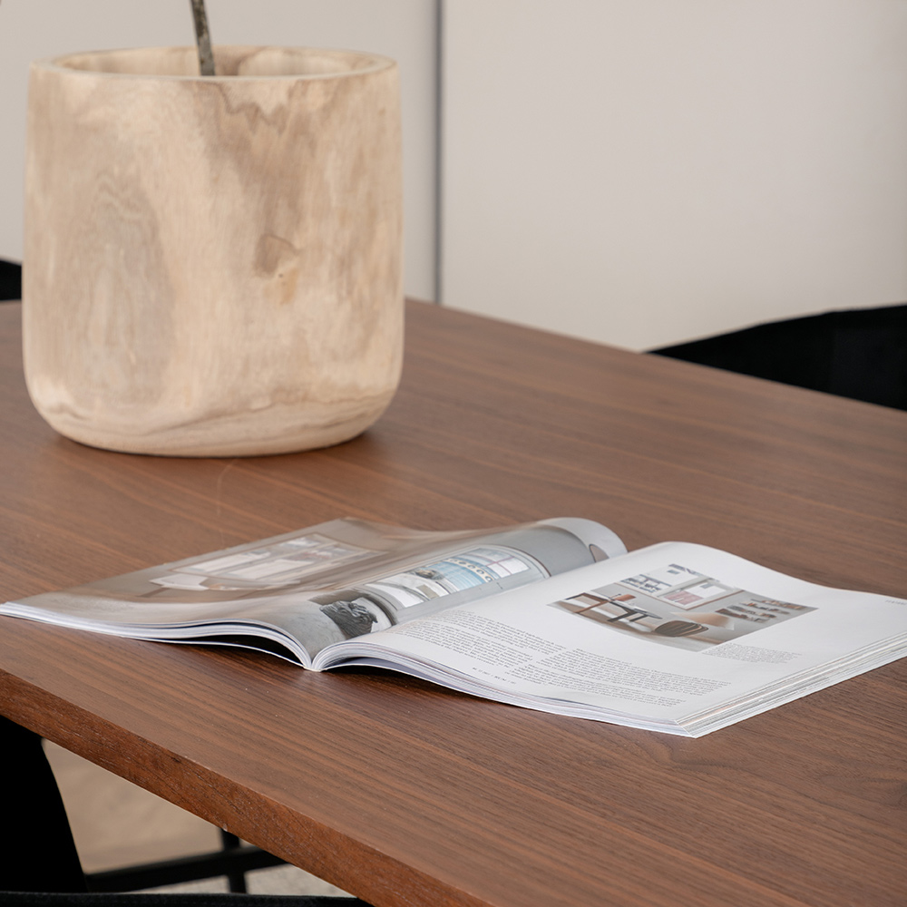 Spisegruppe Venture Home Chicago Spisebord og Bergen Spisestol Brun