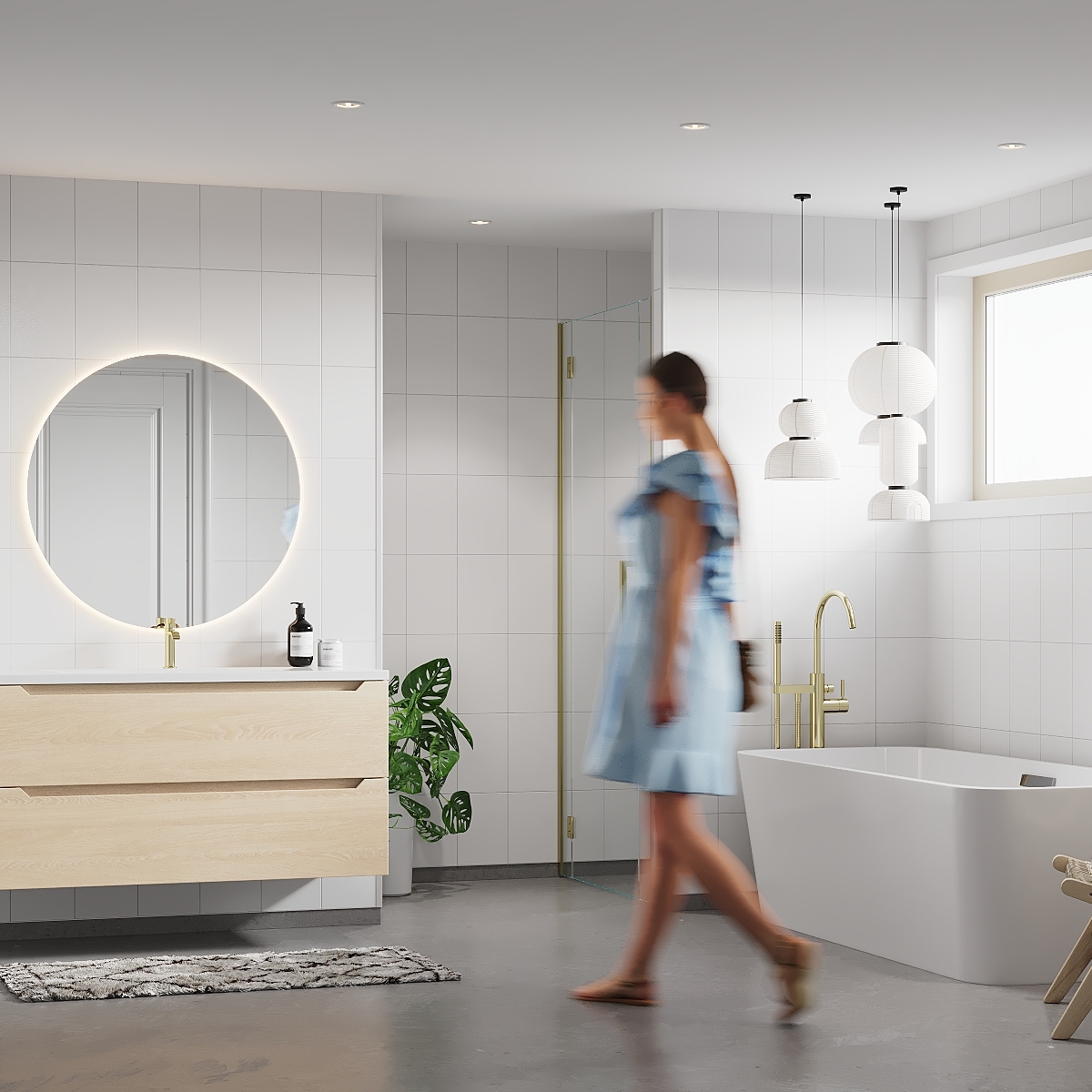 Baderomspanel Fibo 2094-M2030 S White