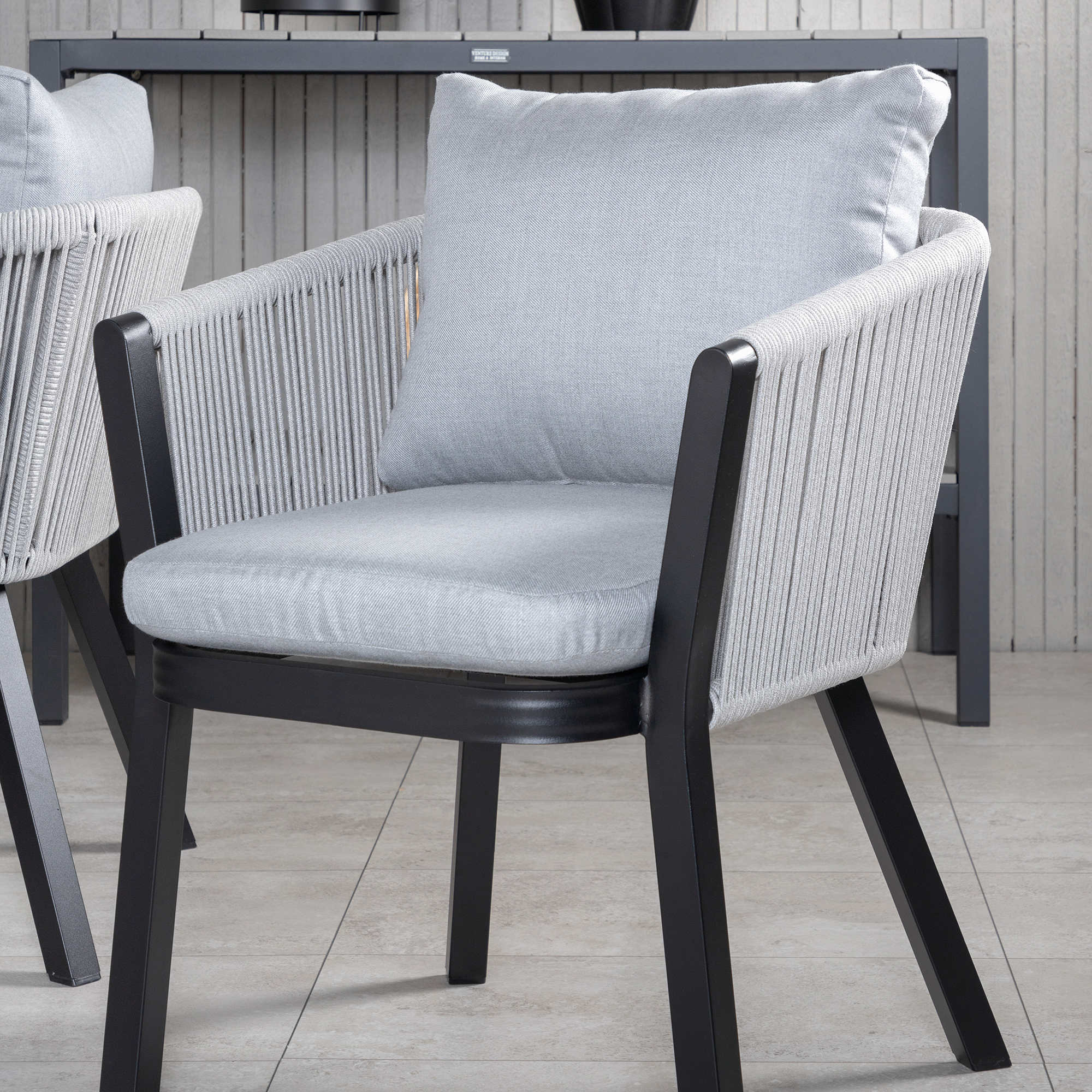 Spisegruppe Venture Home Marbella med 4 Veny Stoler
