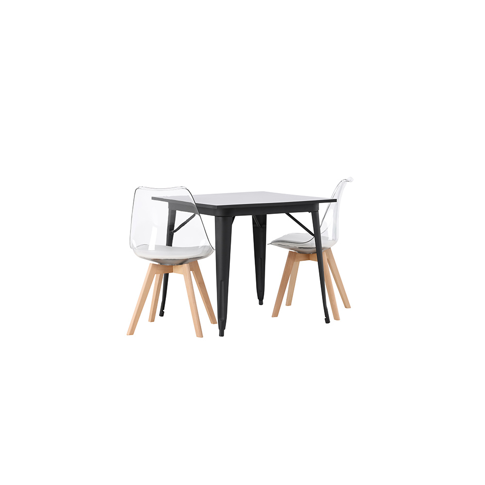 Spisegruppe Venture Home Tempe med 2 stk Edvin Stoler