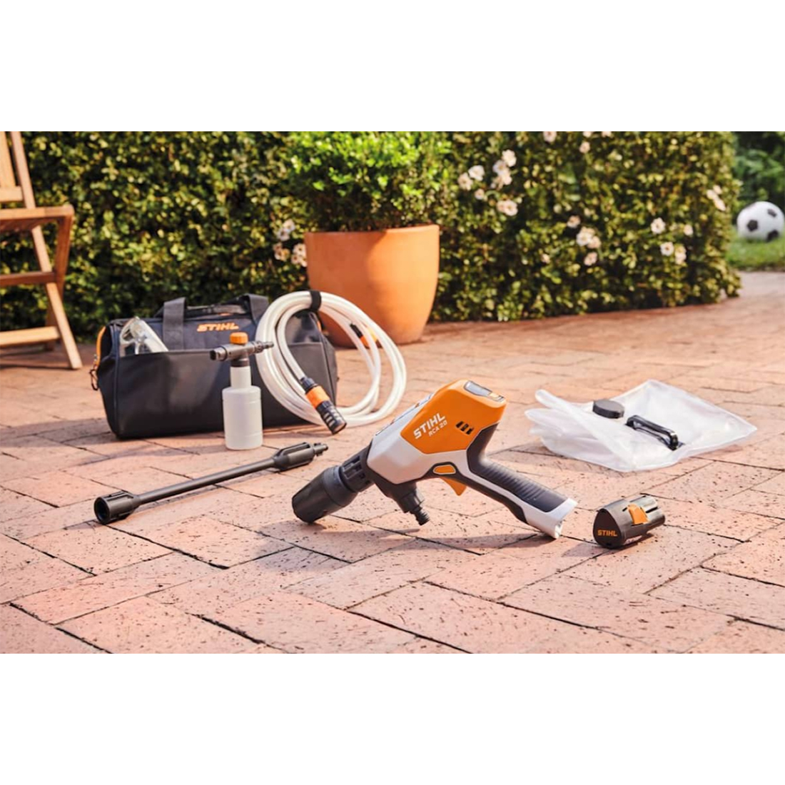 Høytrykksspyler STIHL RCA 20 Batteridrevet - Fleksibel Rengjøring for Hjem og Reise
