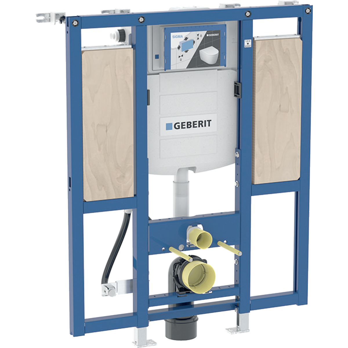 WC-Fixtur Geberit Sigma 112 HCP f&ouml;r Tillg&auml;nglighetsanpassad WC med Armst&ouml;d