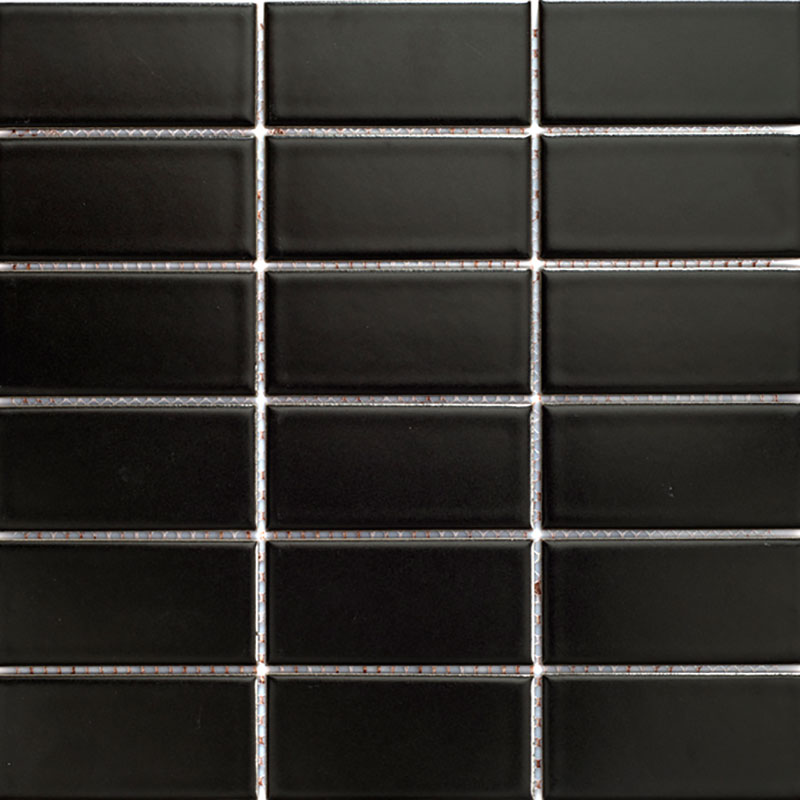 KlinkerMosaikk Arredo Titan Sort Matt 5x10 cm