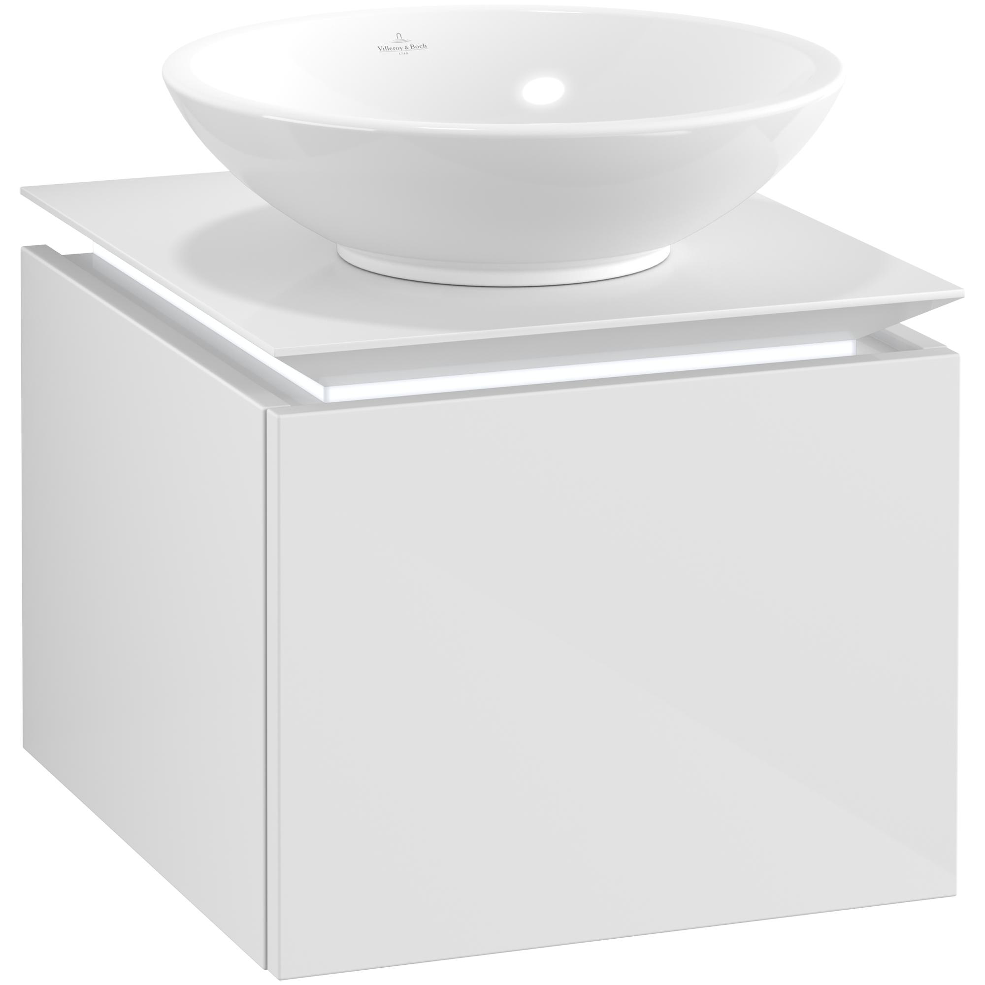 Tvättställsskåp Villeroy & Boch Legato Kompakt 450 med 1 Låda för Ytmonterat Tvättställ | badrum - badrumsmobler - tvattstallsskap-och-kommod | KakelKungen