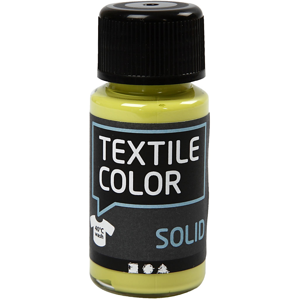 Textile Solid textilfärg, kiwi, täckande, 50 ml/ 1 flaska Kiwi, 50 ml