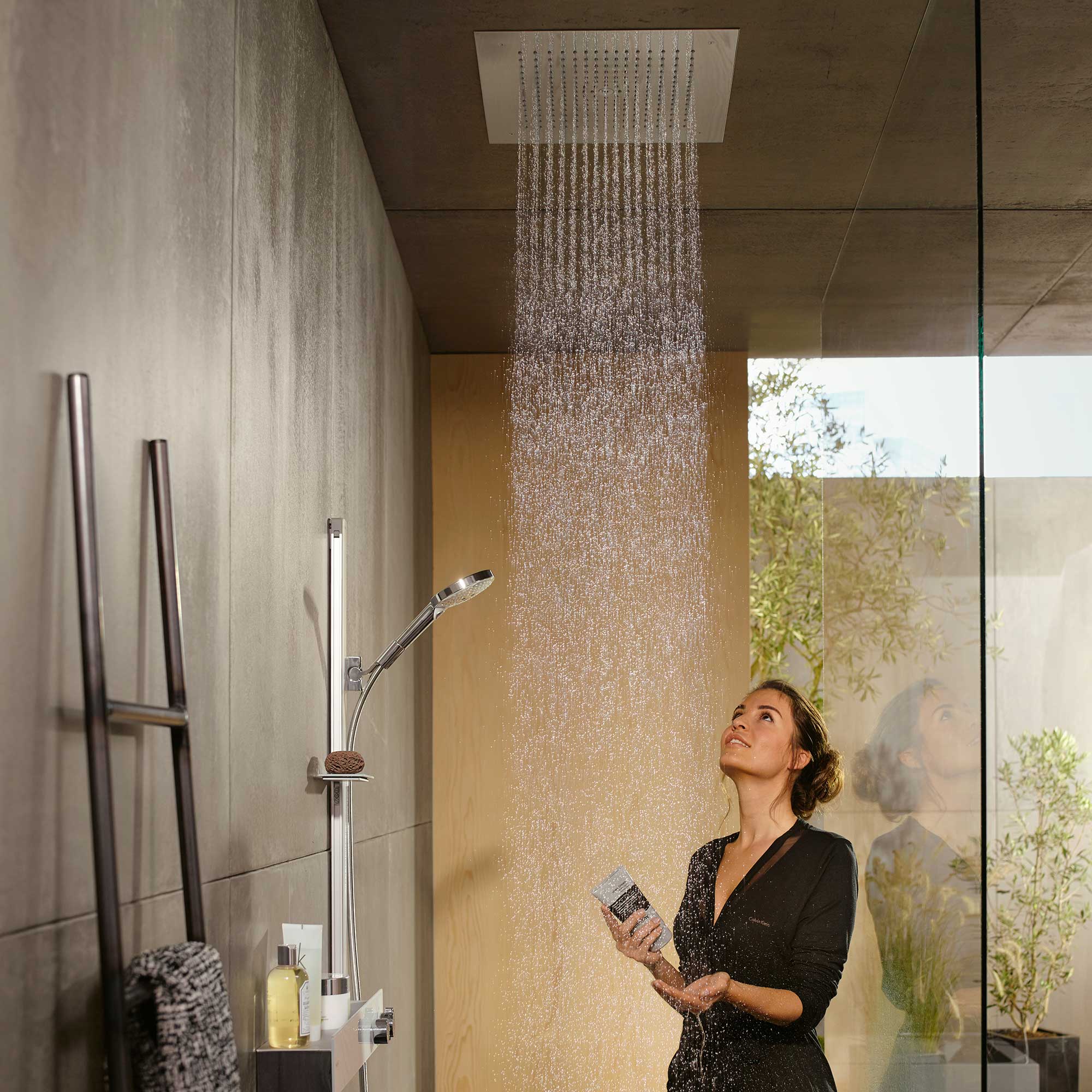 Raindance Select S Duschset 120 3jet med duschstång 150 cm o Krom, Uten EcoSmart
