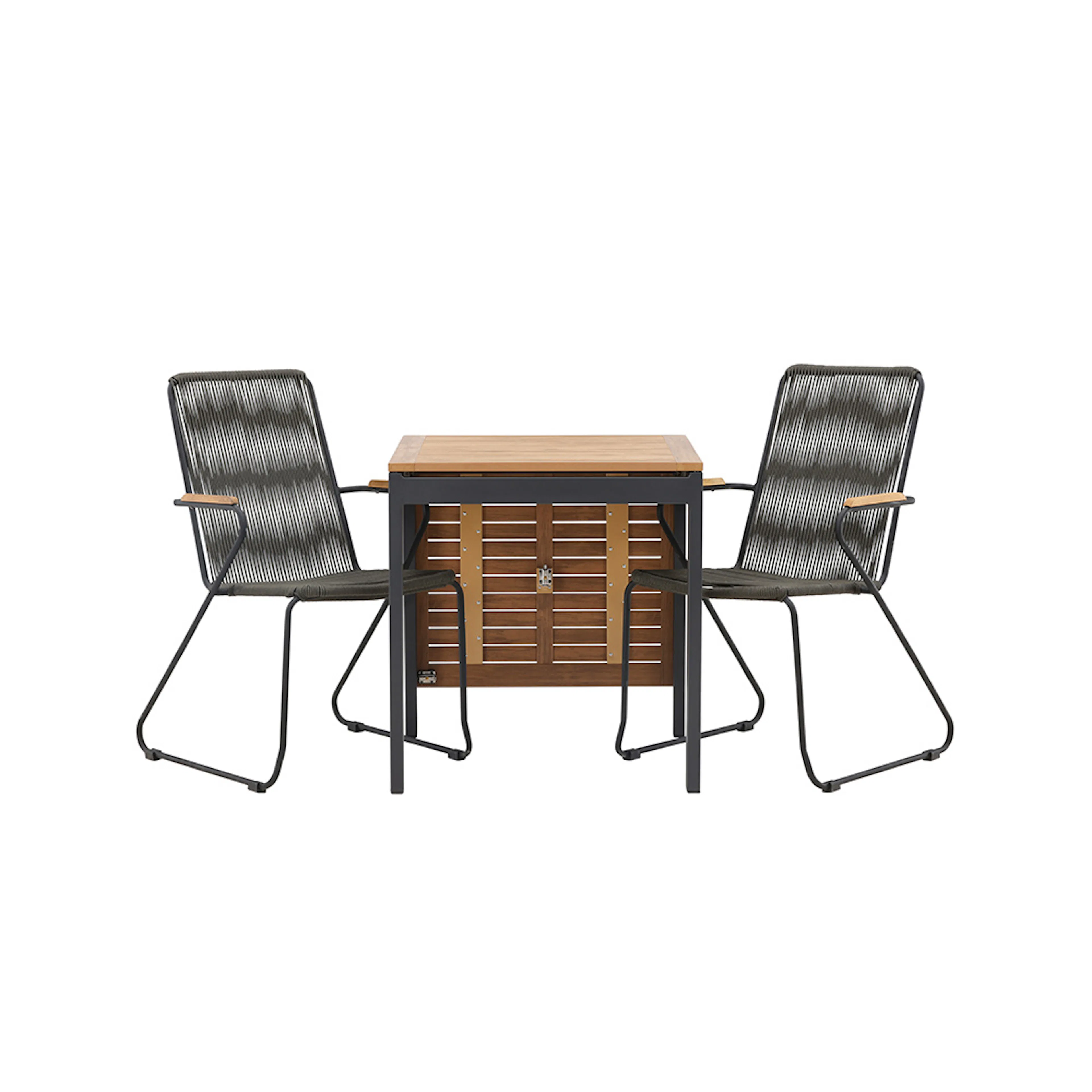 Cafégruppe Venture Home Diego Bord med 2 Bois Stoler