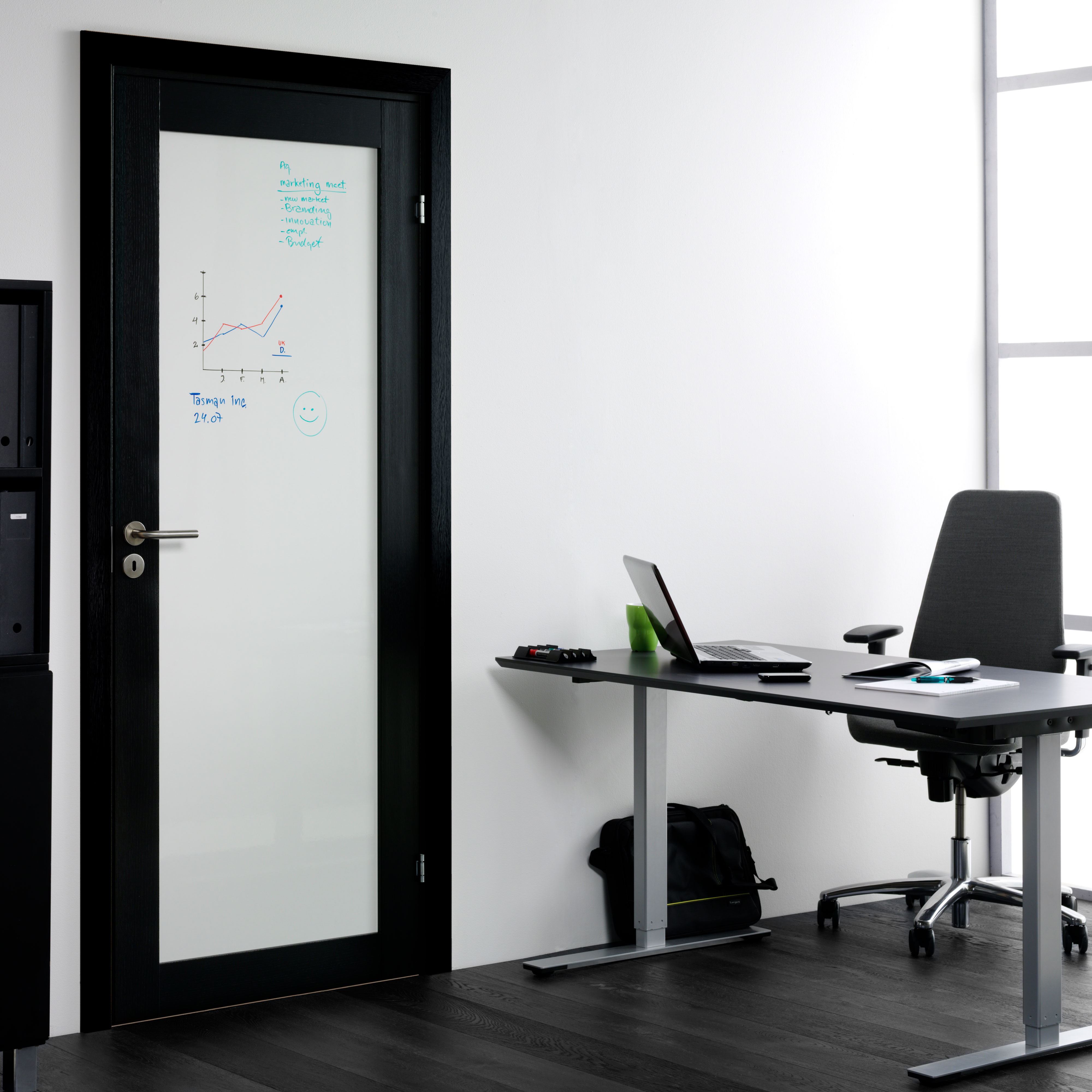 Whiteboard 1 Side Swedoor Unique 01L