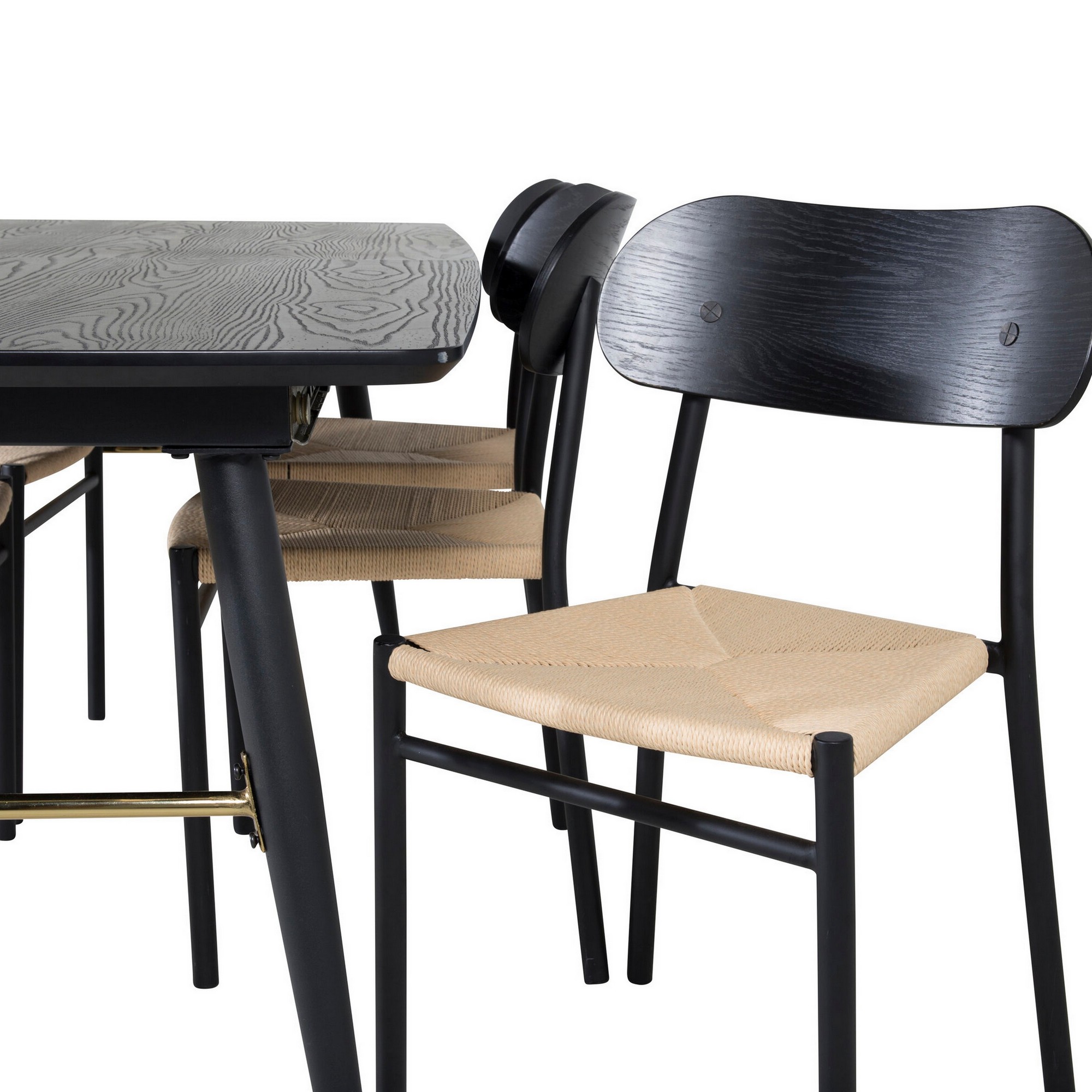Spisegruppe Venture Home Gold med 6stk Polly Stoler