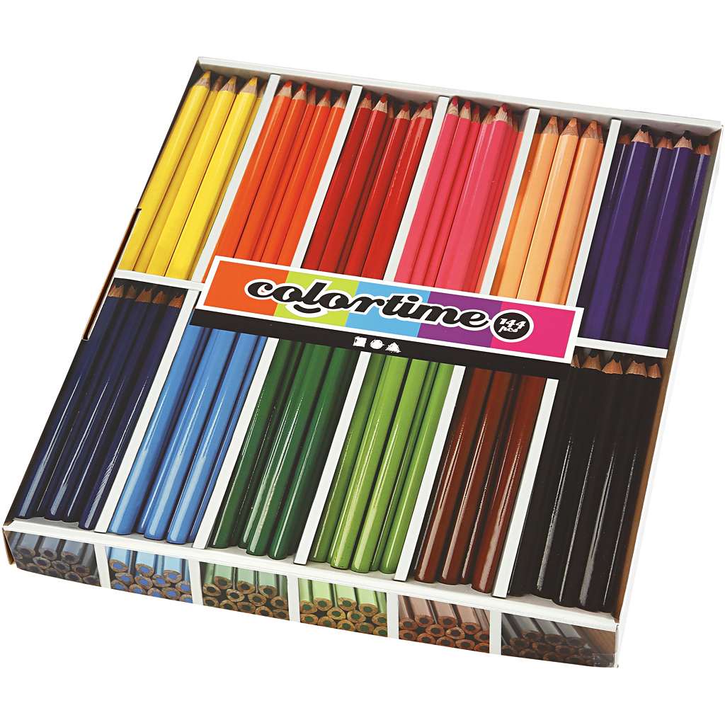 Fargeblyanter Creativ Company Colortime Jumbo 12x12 stk/1 Pk
