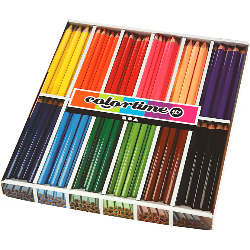 Fargeblyanter Creativ Company Colortime Jumbo 12x12 stk/1 Pk