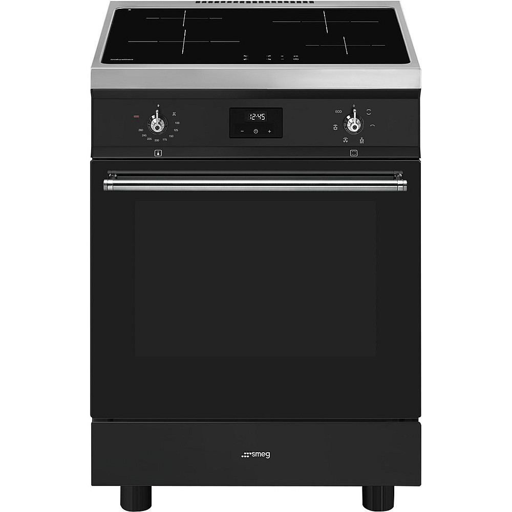 Induksjonsovn Smeg C6IMMBT2 Sort Ovn med Induksjonsplate